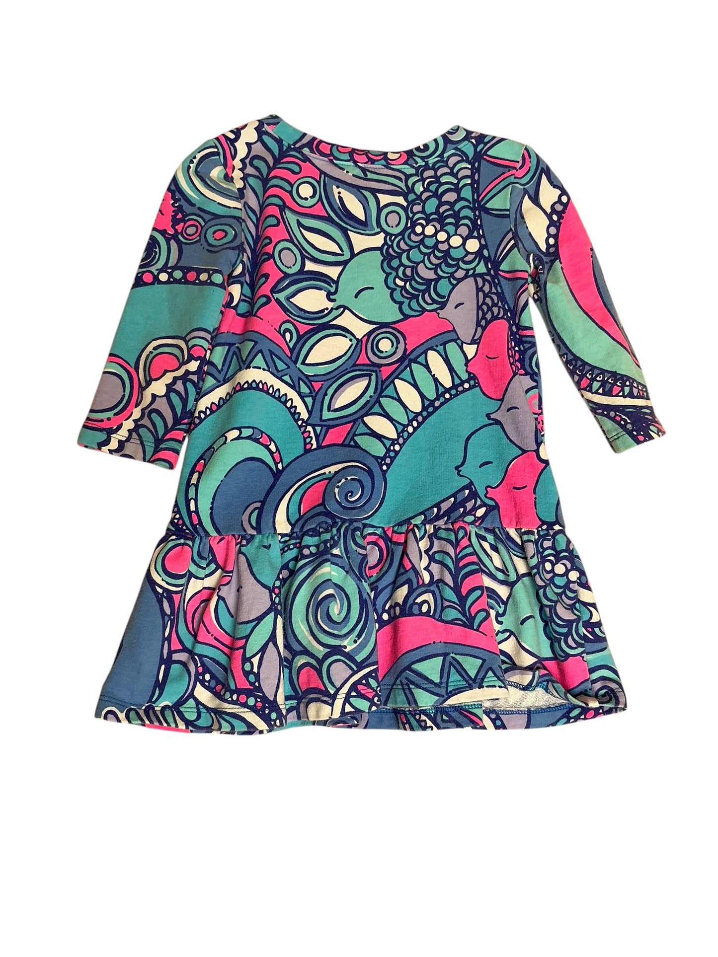 Lilly Pulitzer Girls Kim Dress Multi Sea Jewels - Size XS