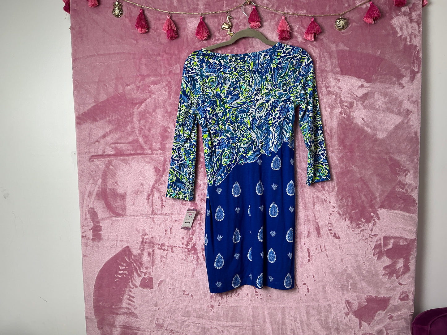 Lilly Pulitzer Beacon T-shirt Dress - Twilight Blue Show Down - Size XS