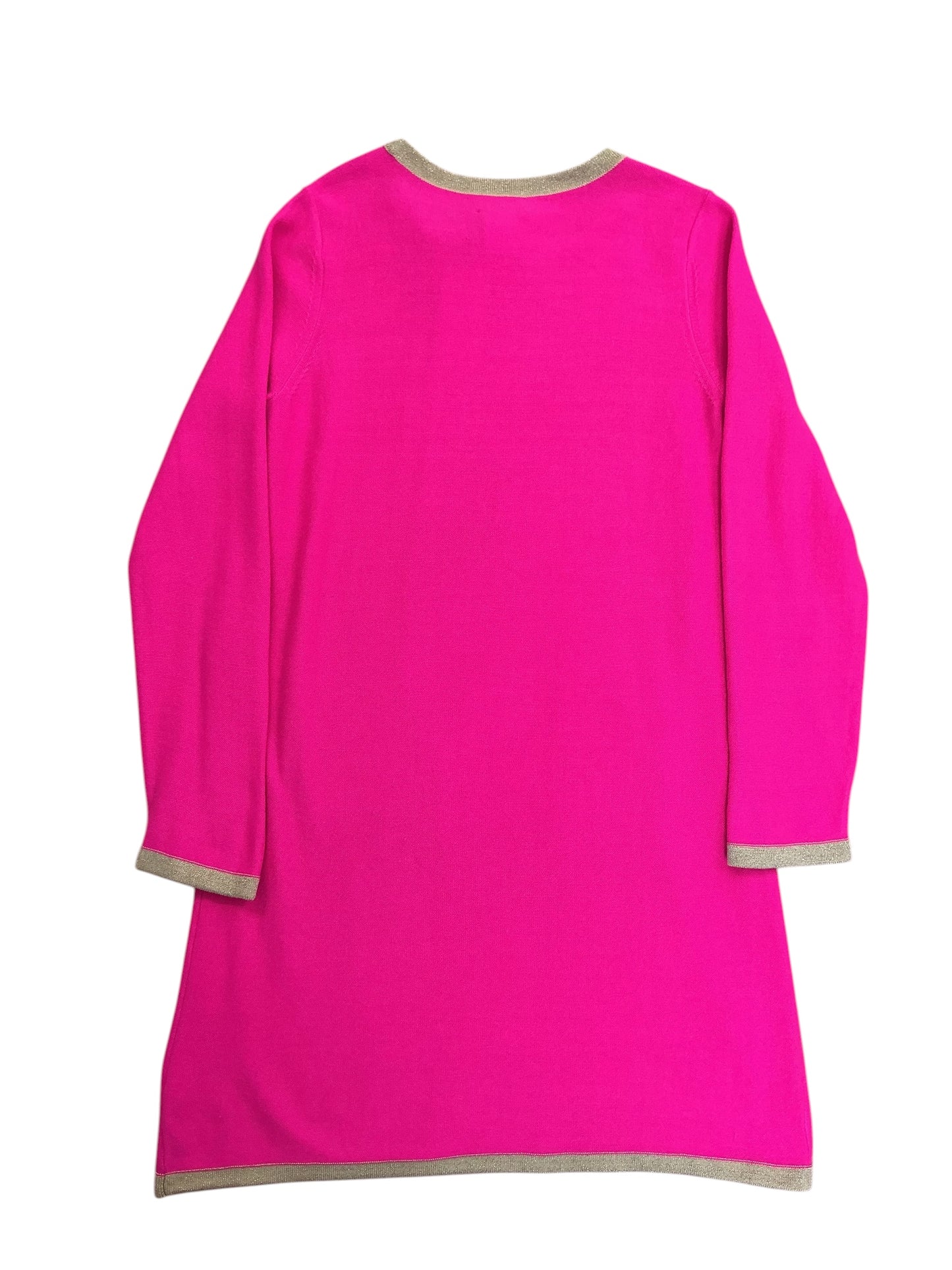 Lilly Pulitzer Girls Kids Mini Morgen Sweater Dress Passion Fruit Pink - Size XL 12-14