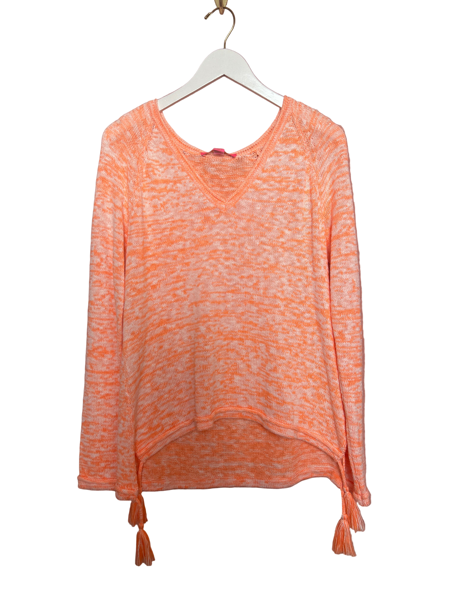 Lilly Pulitzer NWT Jody VNeck Sweater Cantaloupe Marl - Size M