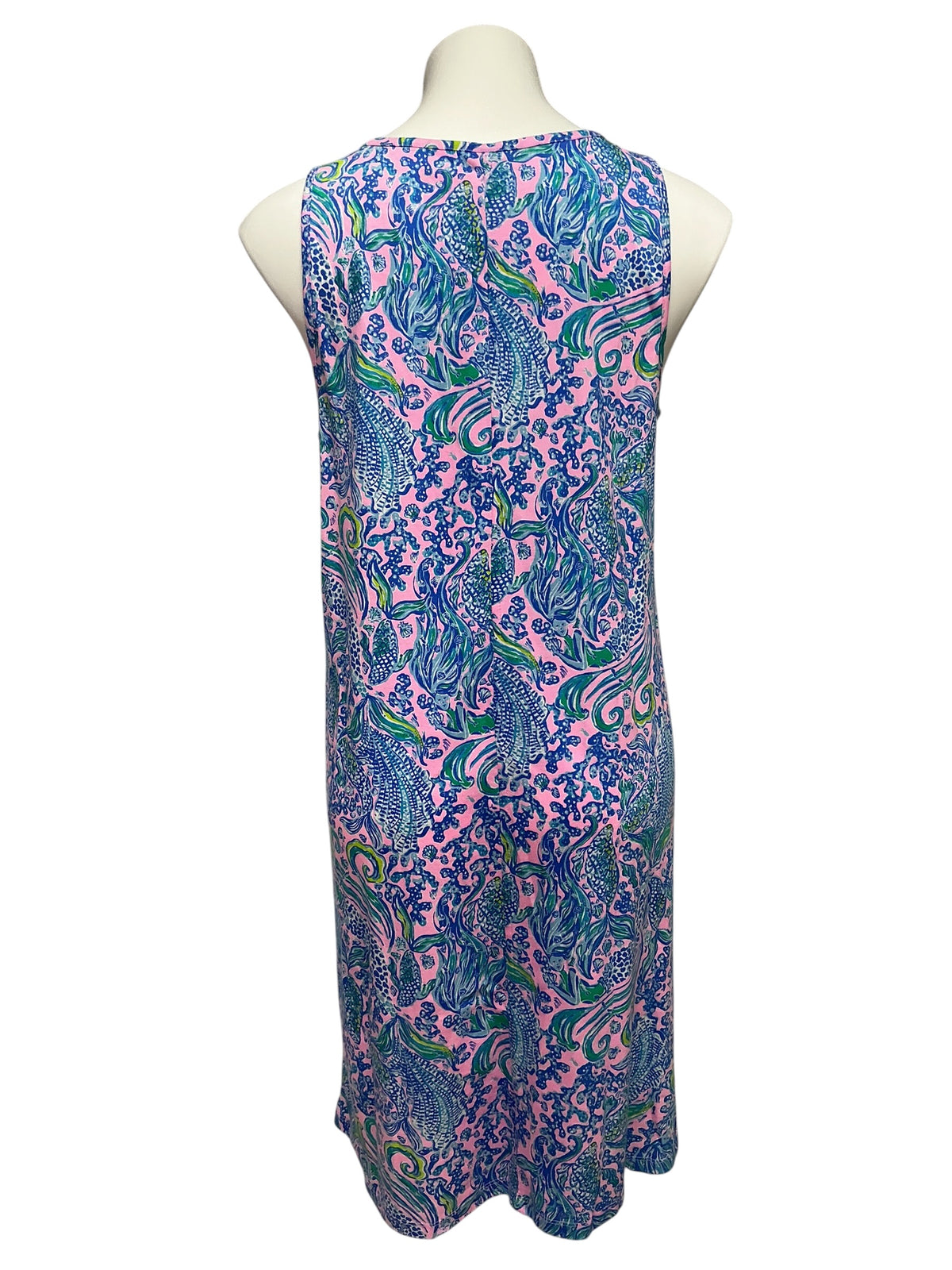 Lilly Pulitzer NWT Lela Henley Tank Dress Lilac Rose We Mermaid it - Size M