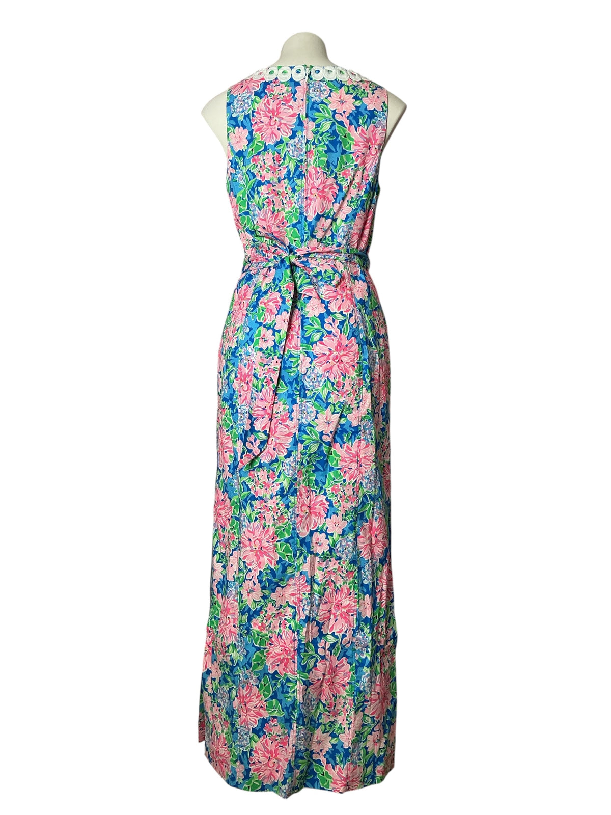Lilly Pulitzer NWT Gulianna Stretch Cotton Maxi Shift Dress Multi Spring In Your Step - Size 8