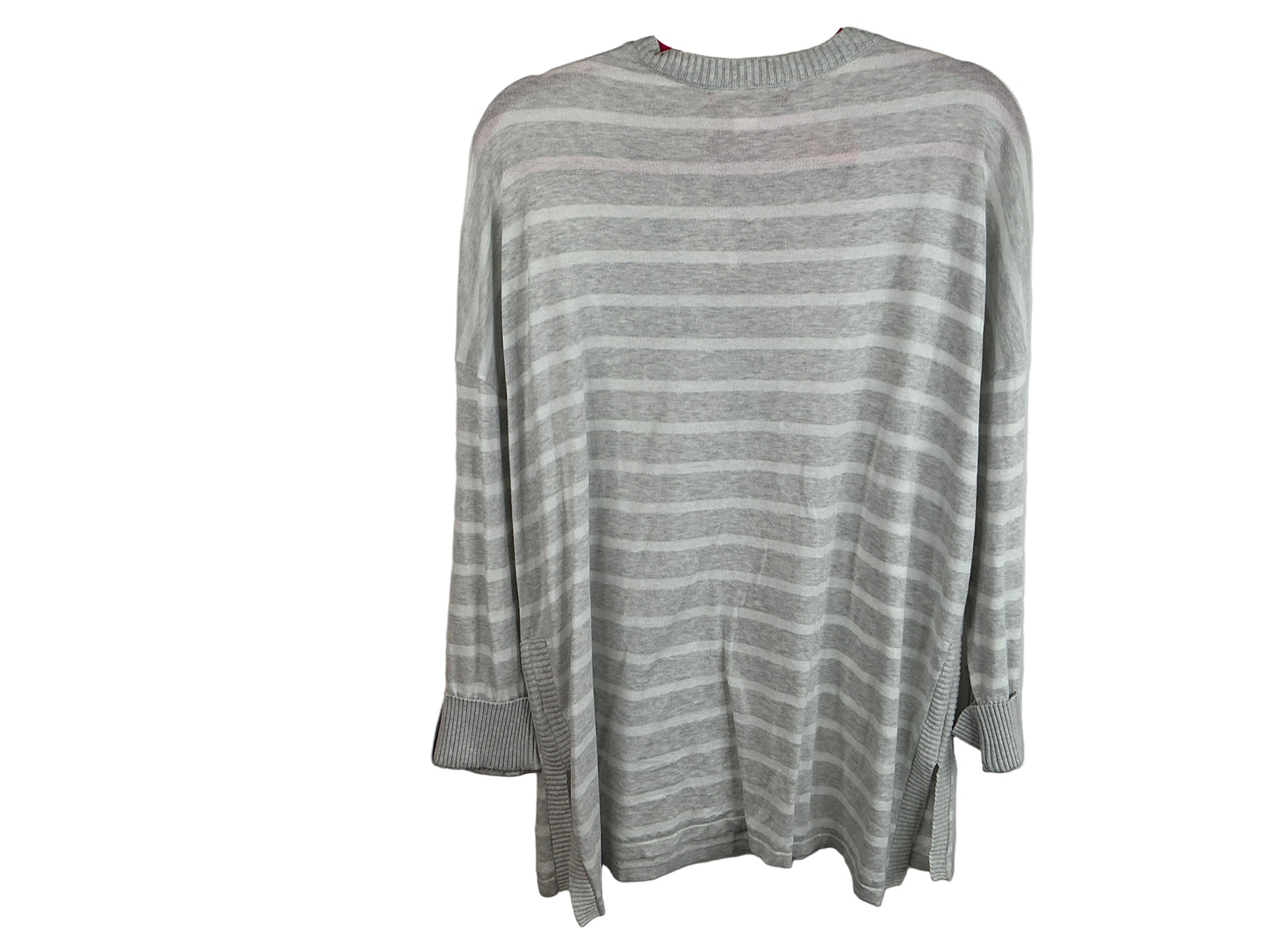 Lilly Pulitzer NWT Faraway Sweater Heathered Seaside Grey Moonlight Stripe - Size XL