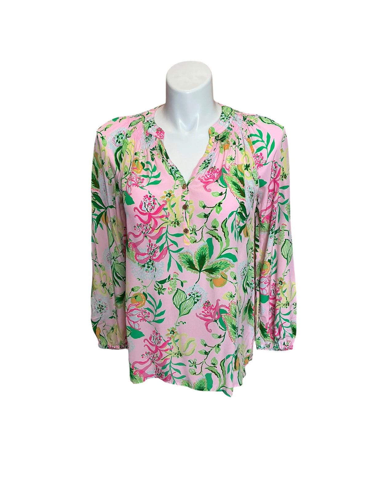 Lilly Pulitzer Elsa Top Multi Via Amore Spritzer - Size M