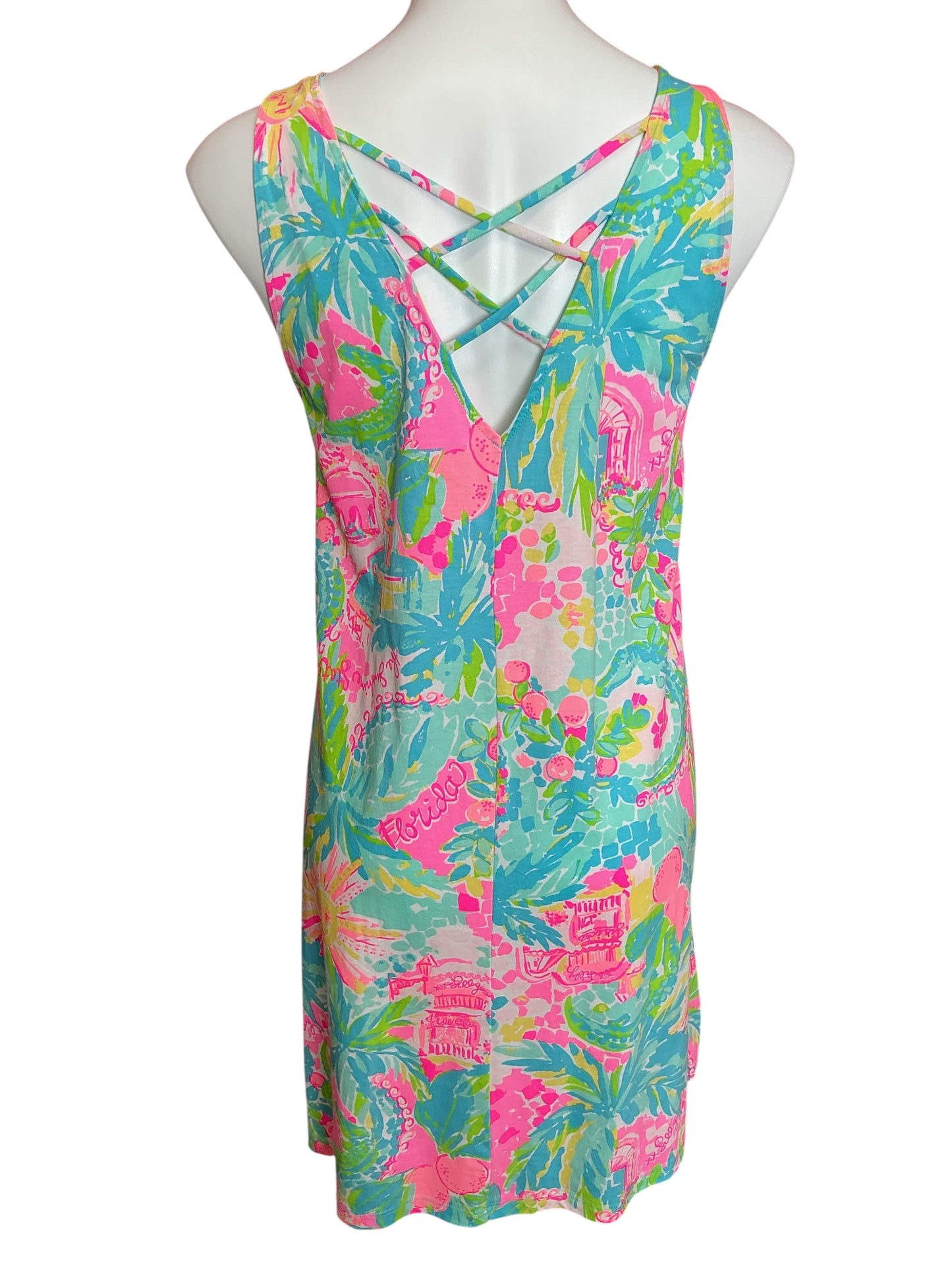 Lilly Pulitzer Kristen Swing Dress Sunshine State Of Mind - Size M