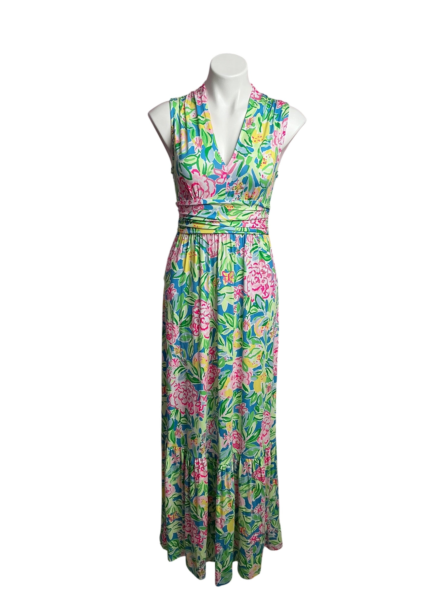 lily pulitzer maxi dress Lilly Pulitzer- NWT Pearce Multi Grove Garden Size S – Gatorlillys ed101525 Color:SMOKY-BLUE and a wrap waist Lace Overlay Bodycon Peplum