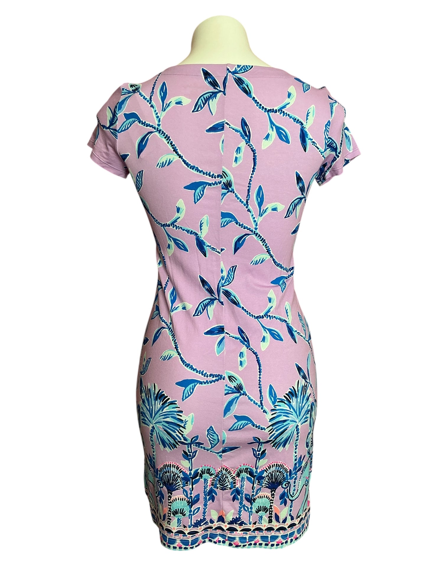 Lilly Pulitzer Sophiletta Dress Purple Iris Slathouse Jungle Engineered - Size XXS