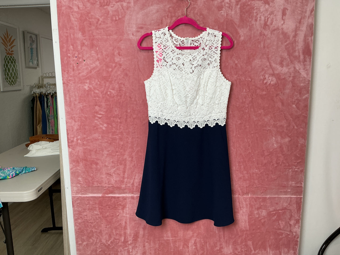 Lilly Pulitzer NWT Carolyn Dress True Navy - Size 8