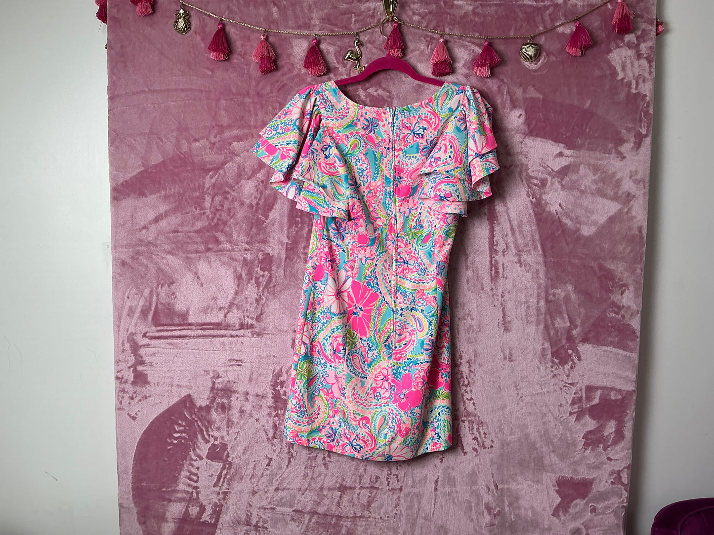 Lilly Pulitzer NWT Anniston Stretched Dress Flock Full Of Fun - Size 2