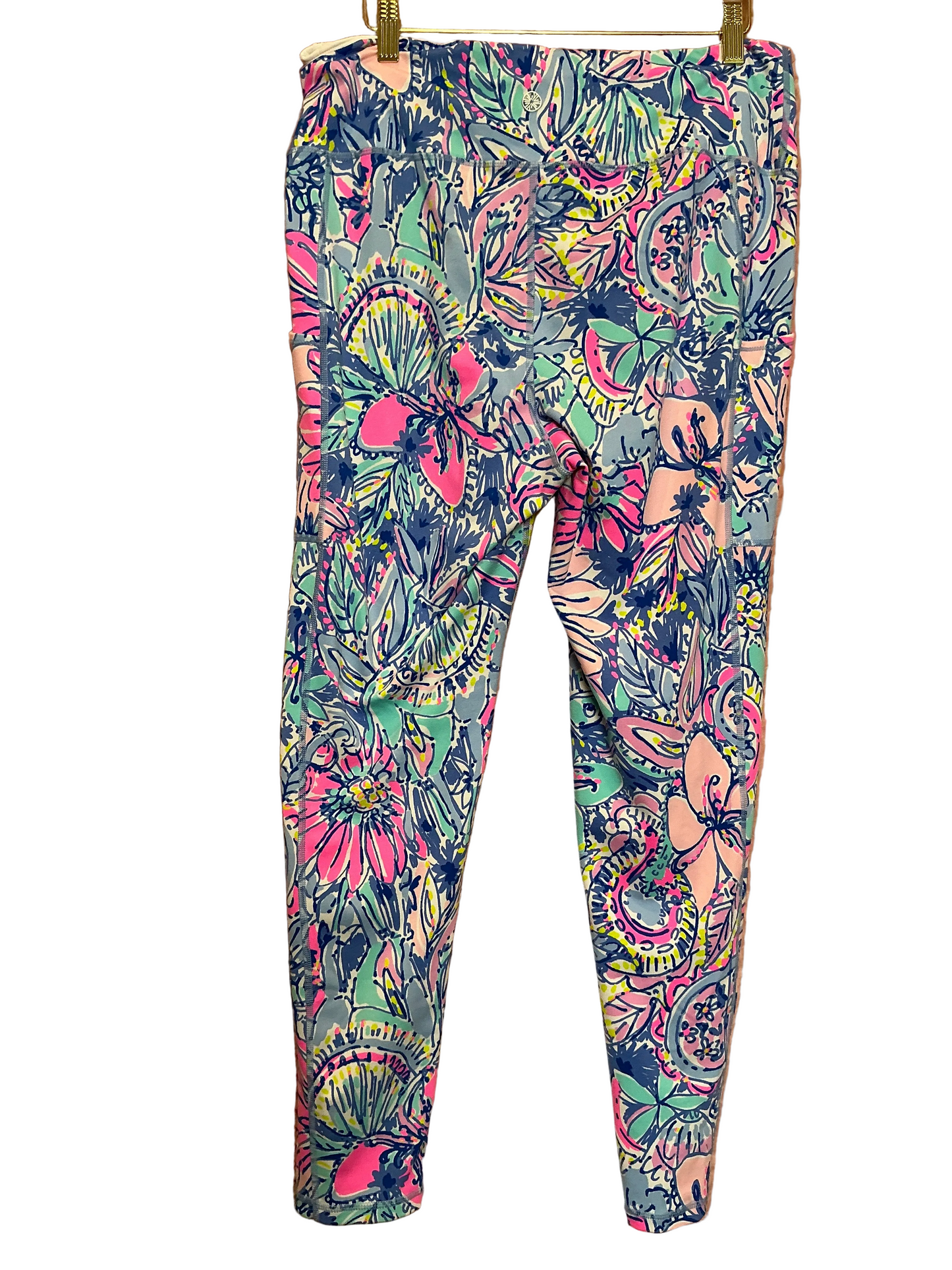 Lilly Pulitzer Luxletic Weekender High Rise Leggings Got Your Back - Size XL