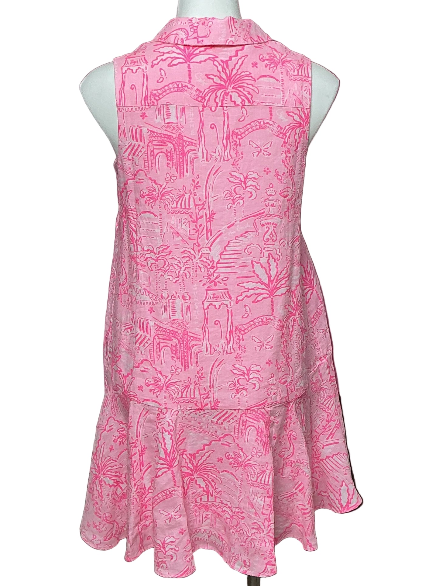 Lilly Pulitzer NWT - Ellowyn Linen Dress - Conch Shell Pink Pennys Playground - Size XS