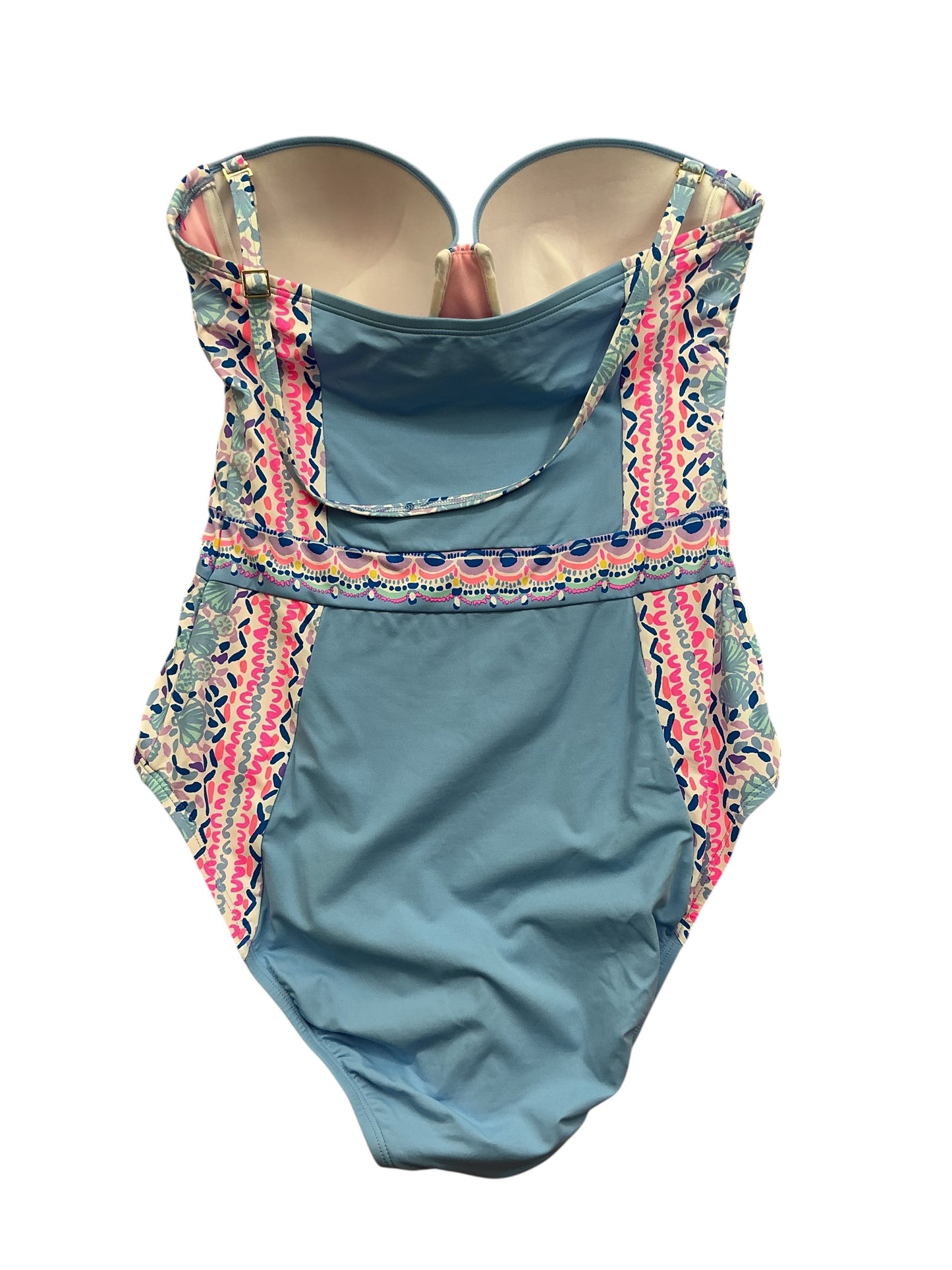 Lilly Pulitzer NWT Anthea One Piece Swimsuit Multi Seaside Shindig Engineered - Size 8