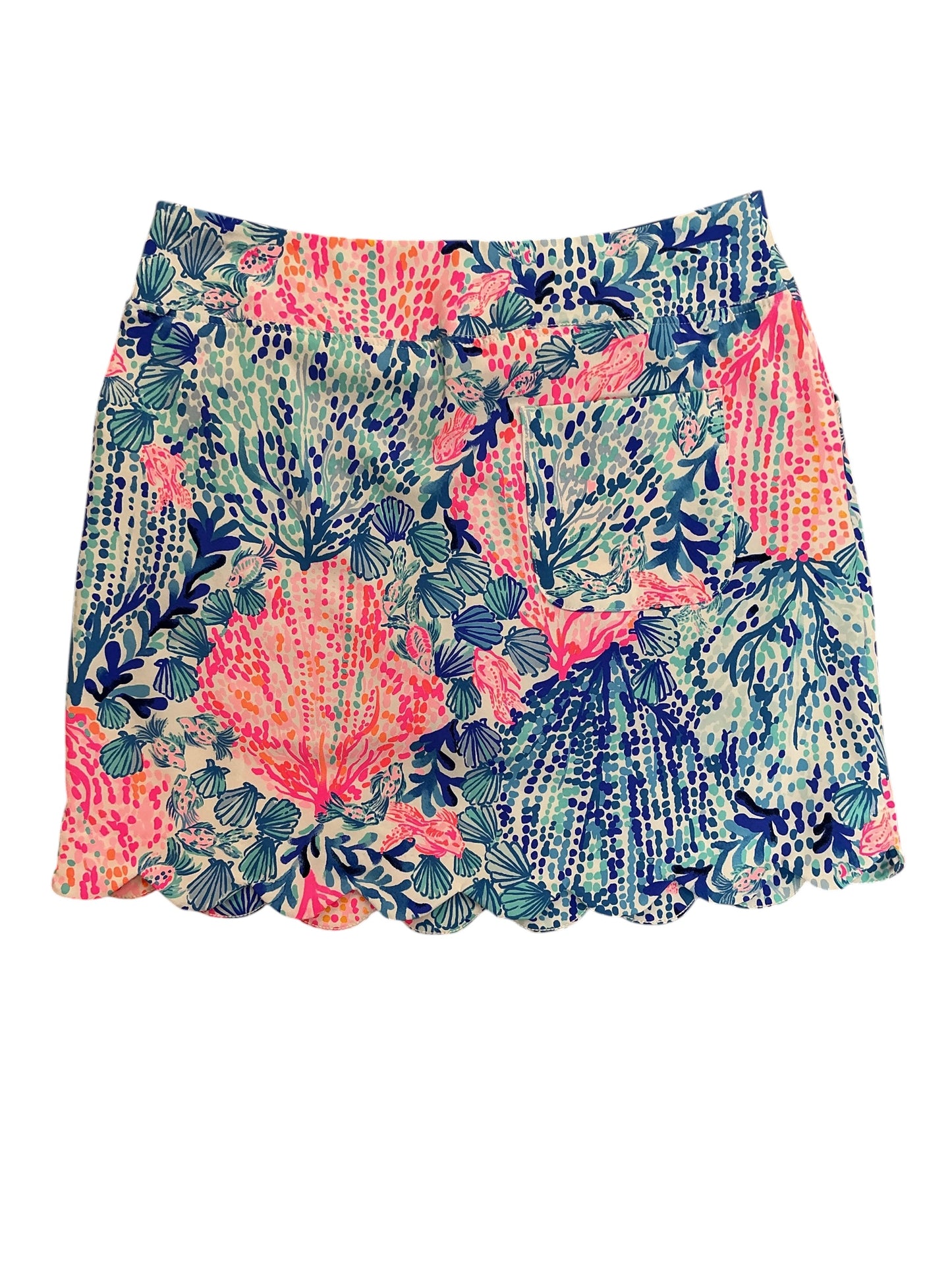 Lilly Pulitzer NWT Monica Scallop Skort UPF 50+ Resort White Sway With Me Golf - Size 8