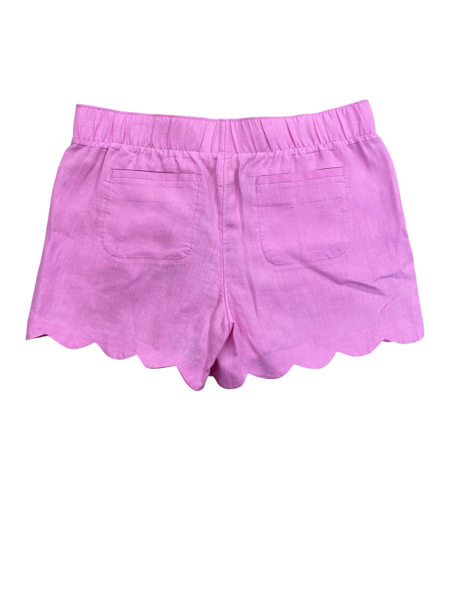 Lilly Pulitzer Brea Linen Scallop Shorts Lilac Rose - Size M