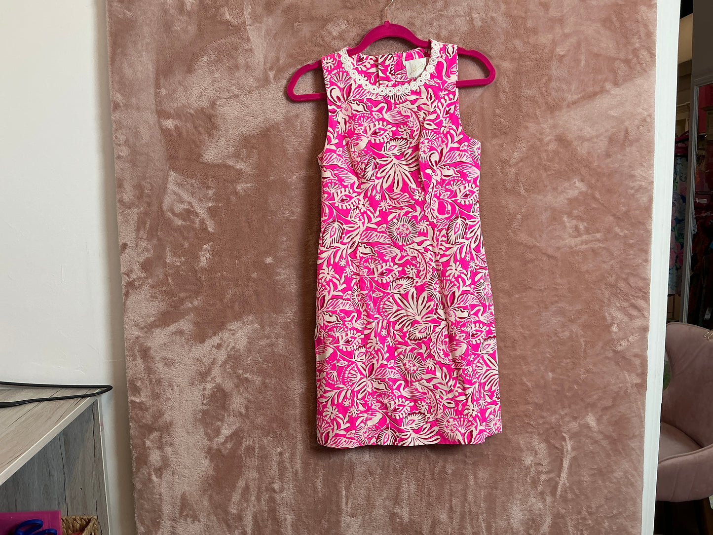 Lilly Pulitzer NWT Aubria Shift Passion Fruit Pink Absolutely Flamazing 00