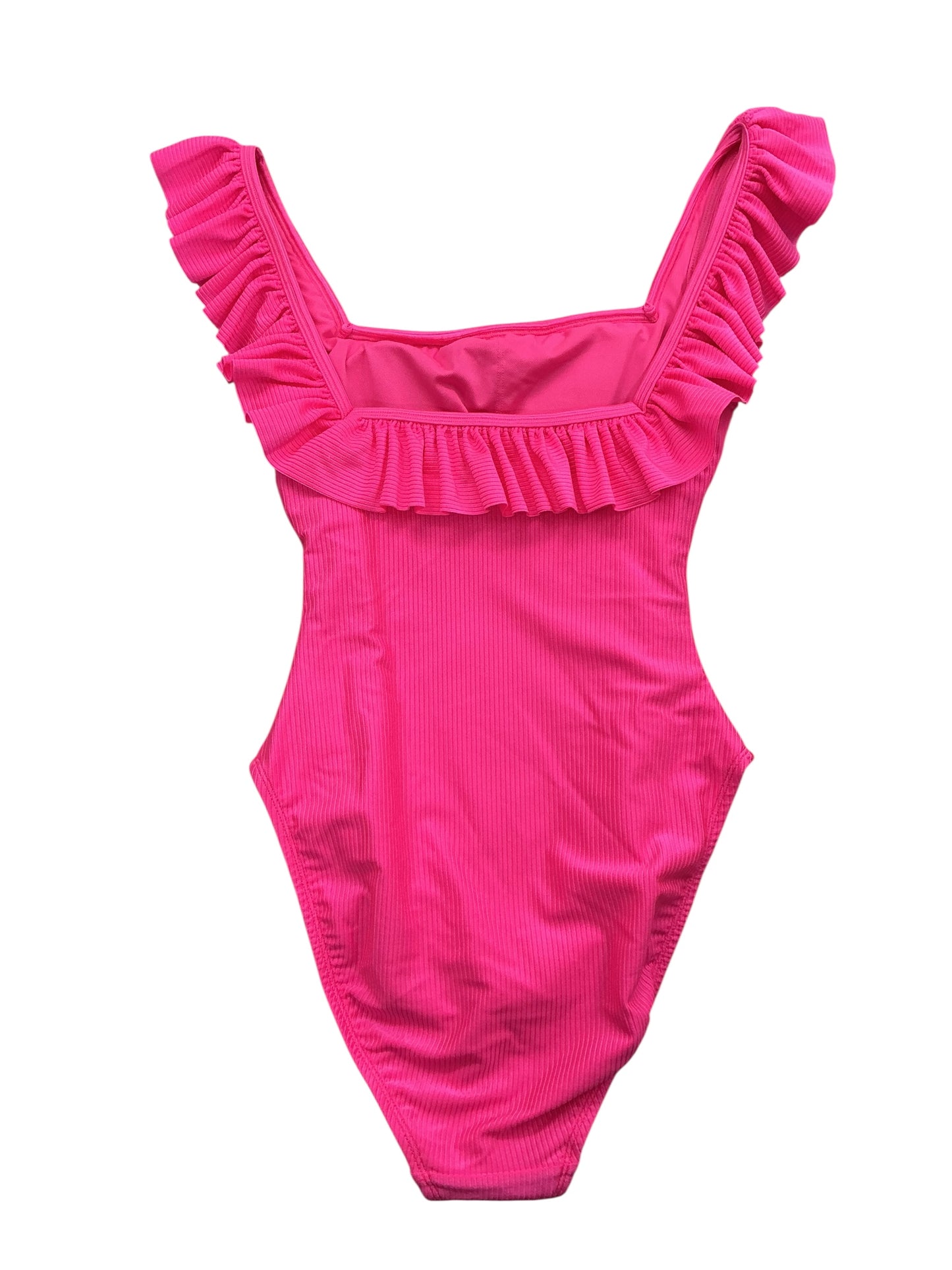 Lilly Pulitzer NWT Aemma Ruffle One Piece Swimsuit Roxie Pink - Size 8