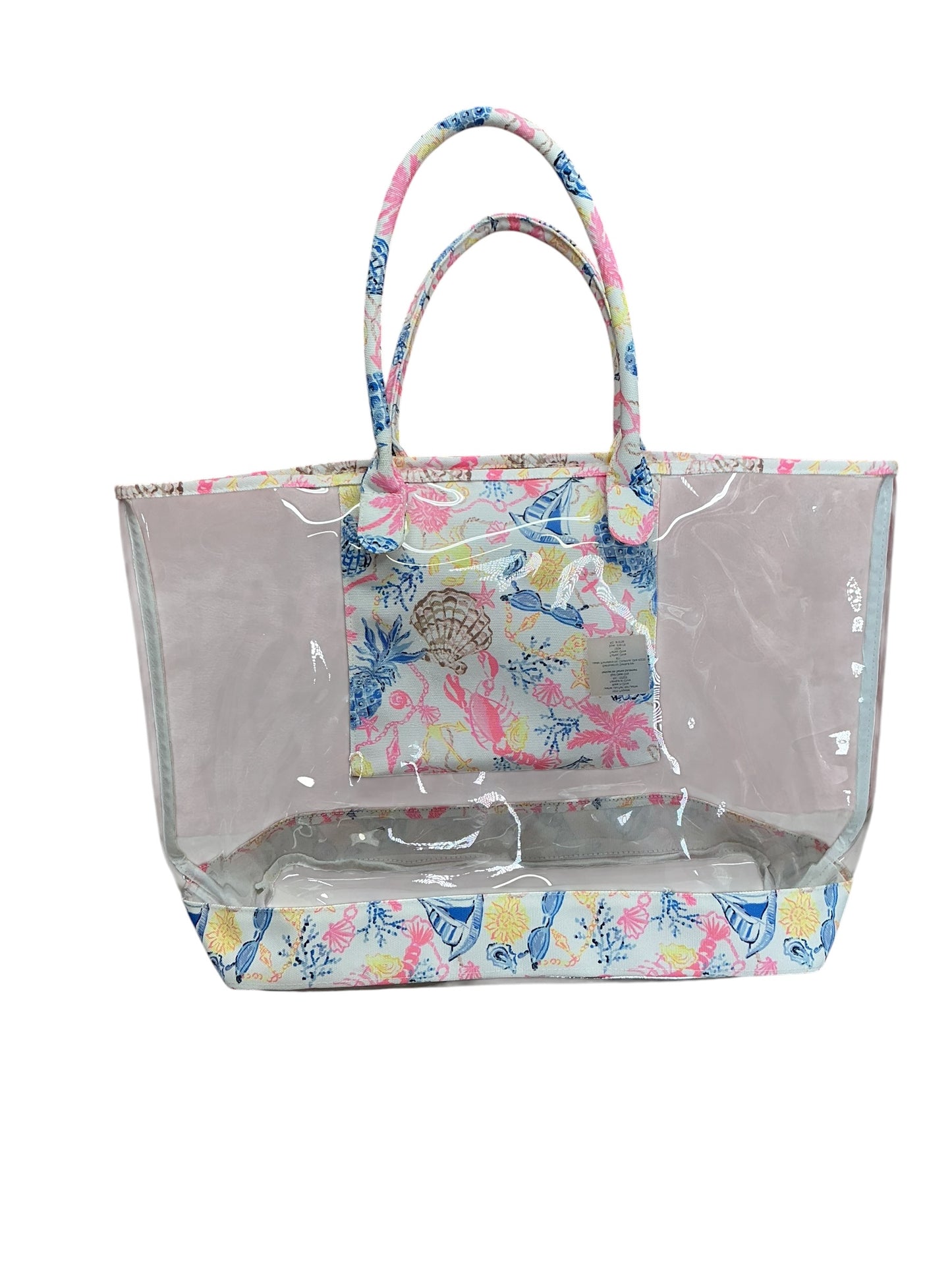 Lilly Pulitzer Clear Beach Tote Barefoot Beachcombers