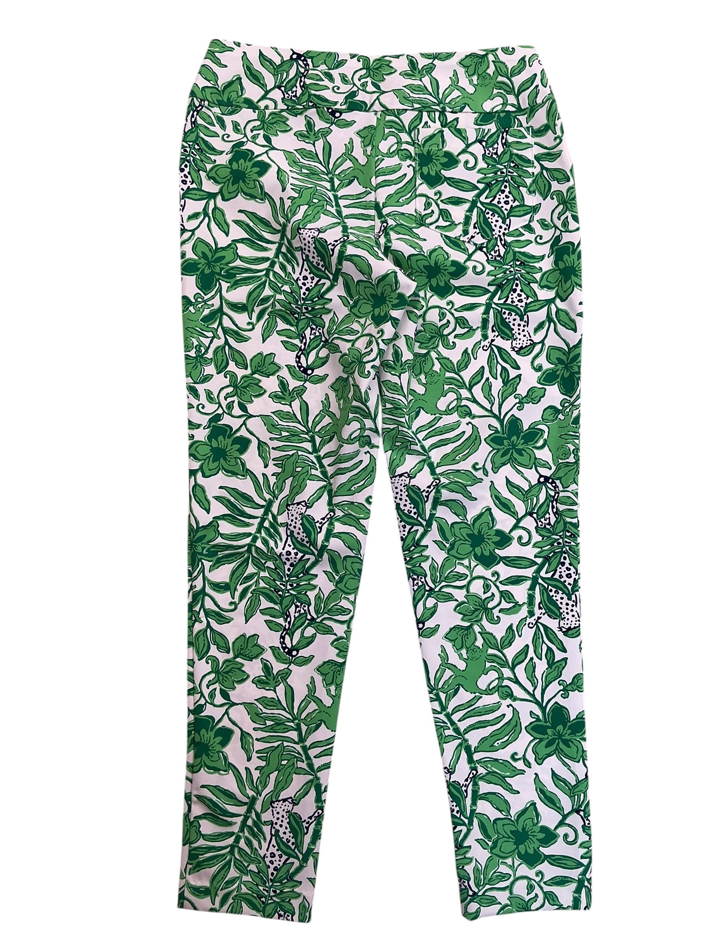Lilly Pulitzer Luxletic Corso Pants Fiddle Leaf Green Lil Escape Plan - Size 8
