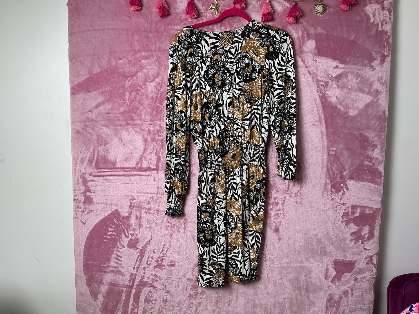 Lilly Pulitzer Talley Long Sleeve Dress - Onyx Peony Party - Size XS