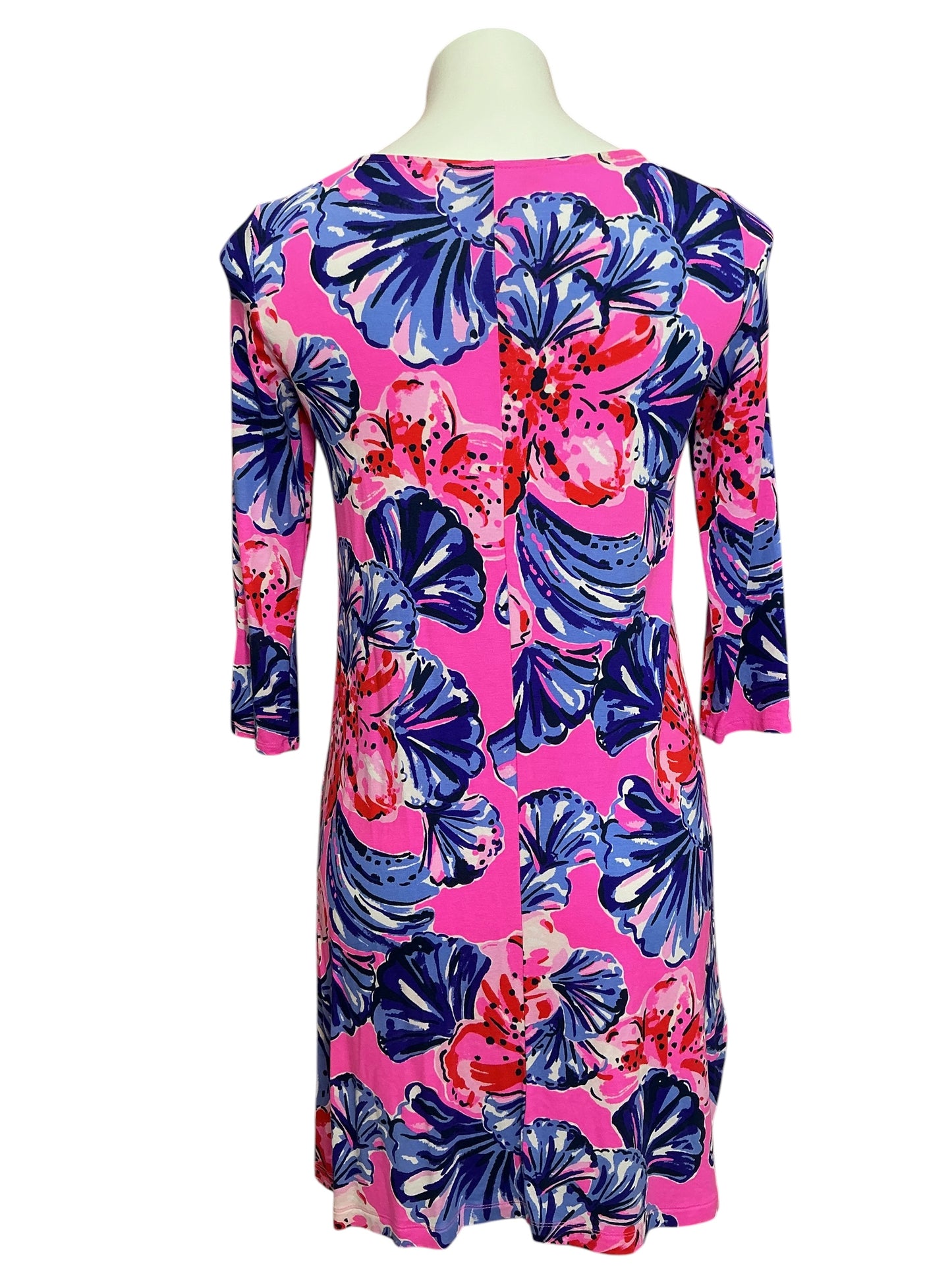 Lilly Pulitzer Ophelia Swing Dress Plumeria Pink In A Holidaze - Size XS