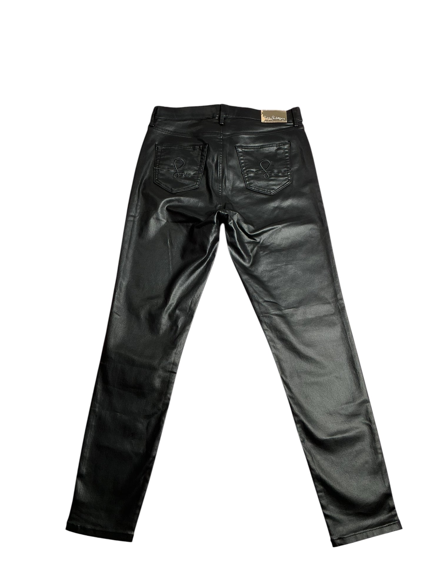 Lilly Pulitzer- Eagan High Rise Super Skinny Coated Jean Noir Size 10
