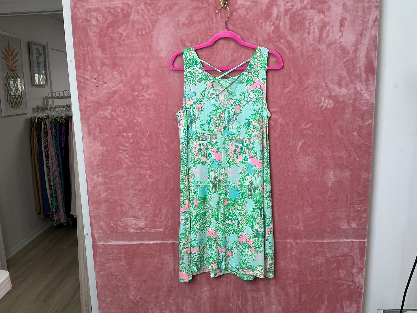 Lilly Pulitzer NWT Kristen Dress Lilly Loves Palm Beach - Size M