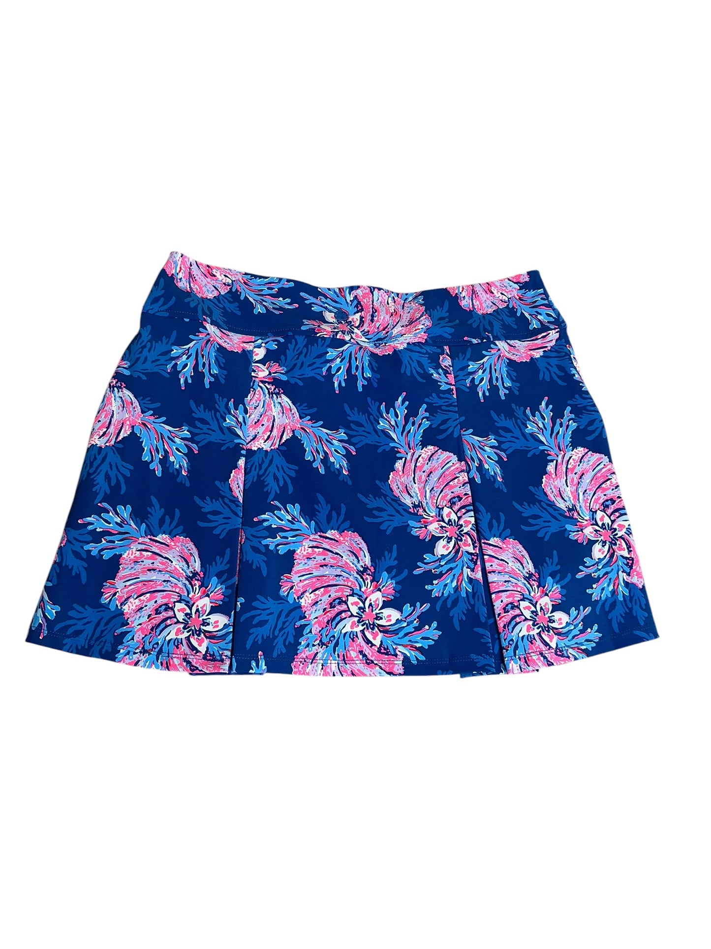 Lilly Pulitzer Luxletic Shasta Skort Multi For The Fans - Size 12