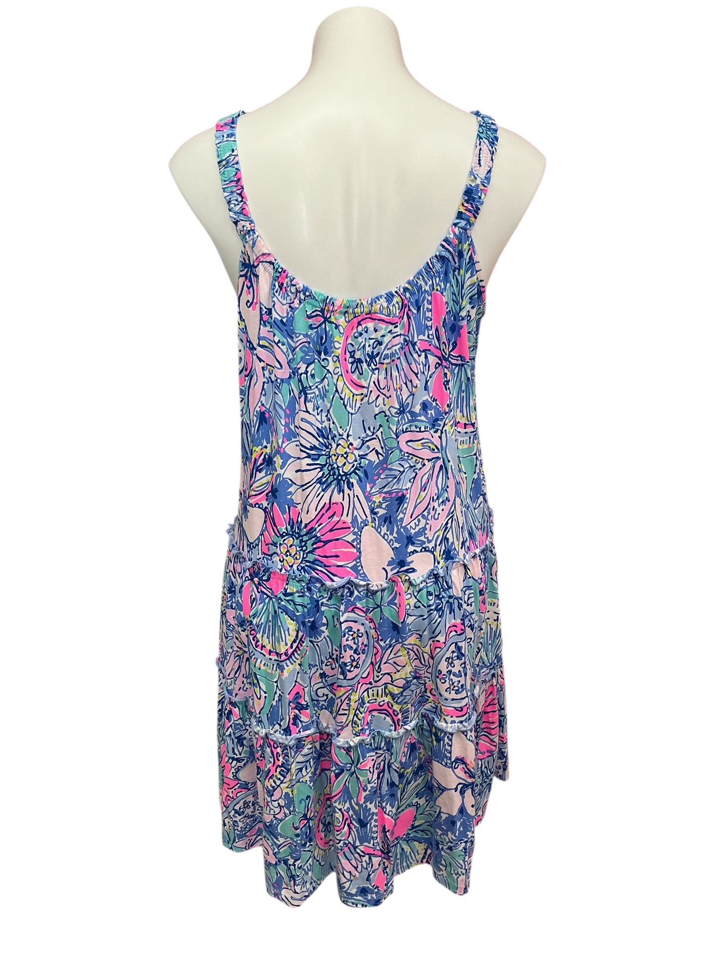 Lilly Pulitzer Loro Midi Dress Multi Pop Up Got Your Back - Size M