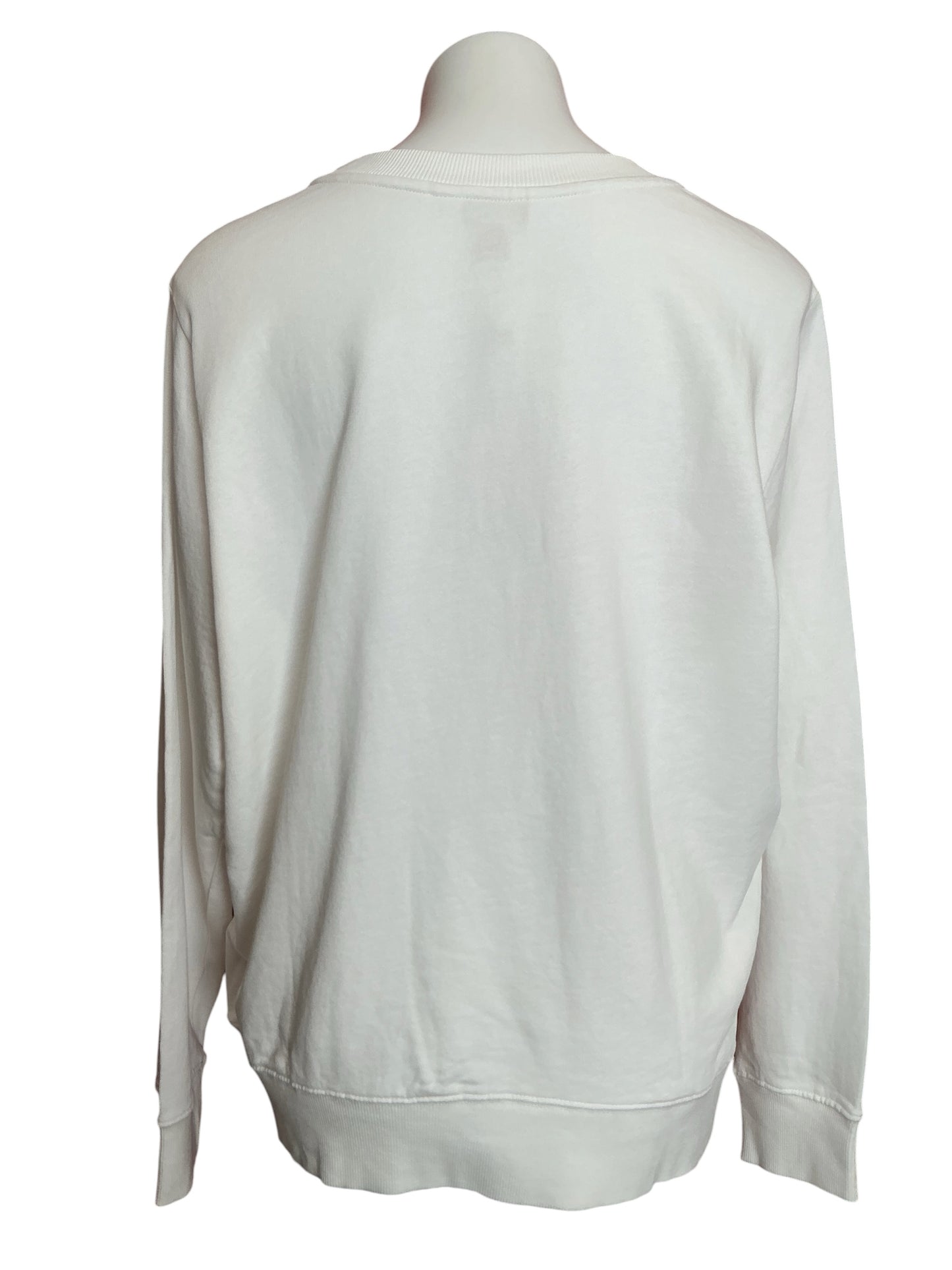 Lilly Pulitzer NWT Ballad Long Sleeve Sweater Resirt White Cool As Shell Embroidered - Size L