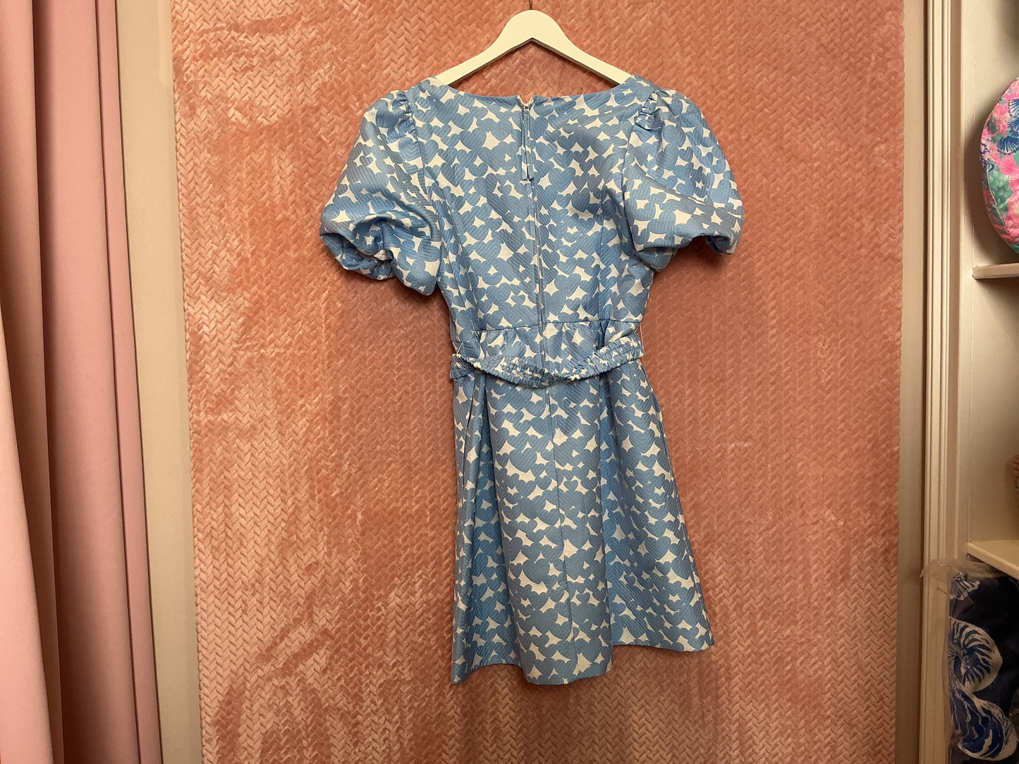 Lilly Pulitzer Kasslyn Belted Heart Jacquard Fit & Flare Dress - Size 6