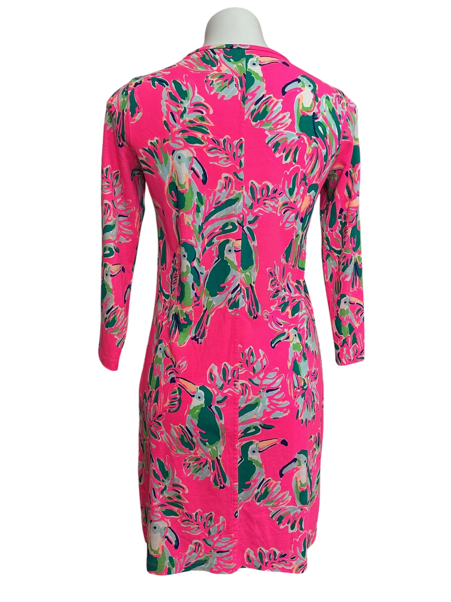 Lilly Pulitzer Beacon Dress Dragonfruit Toucan Can - Size S