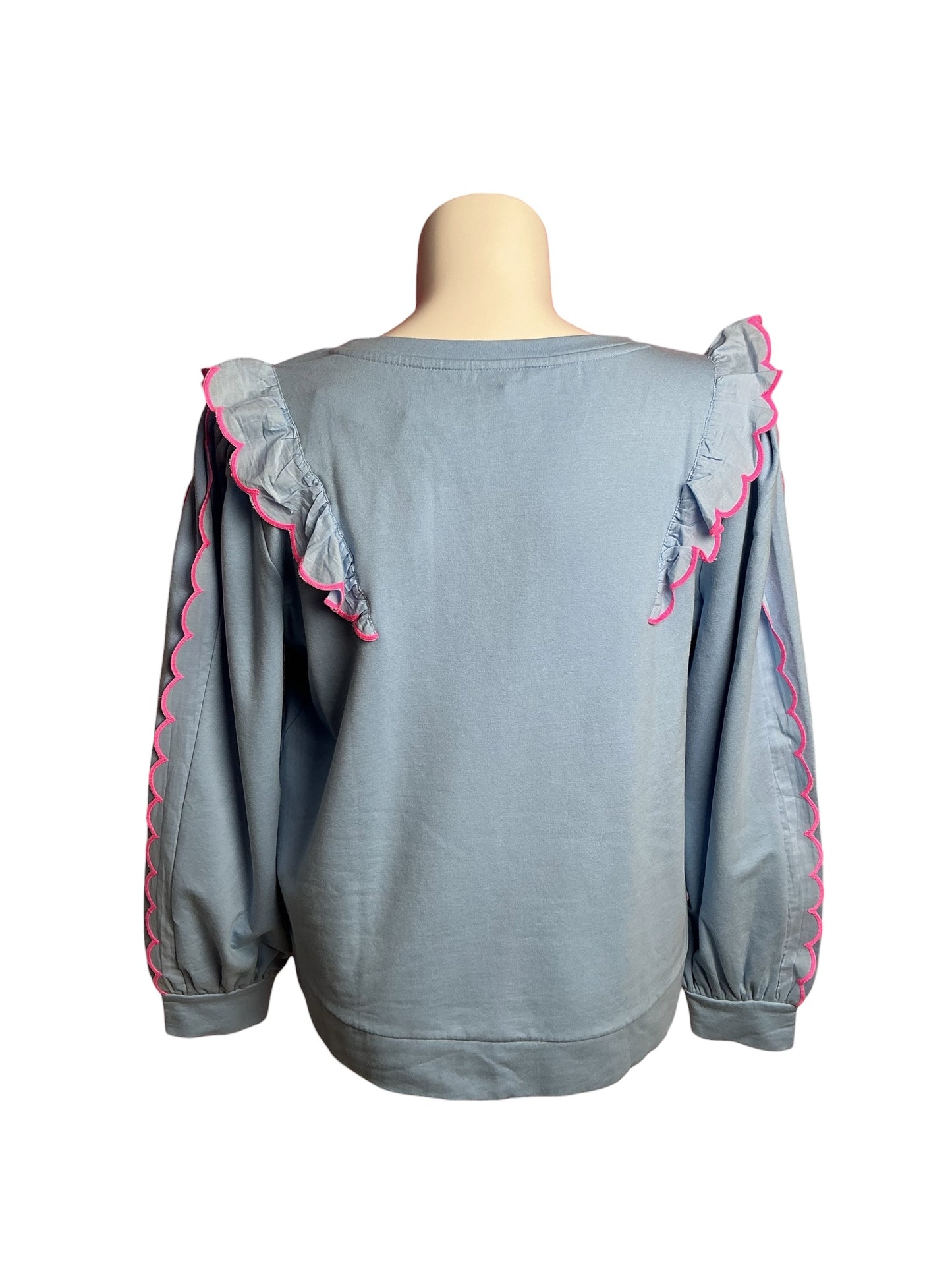 Lilly Pulitzer- NWT Suzy Sweatshirt Blue Peri Size XL