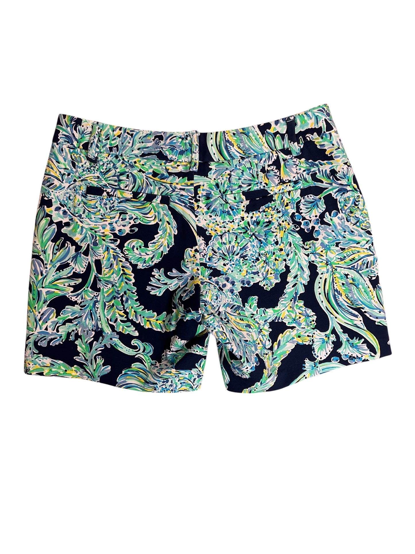 Lilly Pulitzer NWT Jayne Knit Shorts High Tide Navy Scuba Doo - Size 6