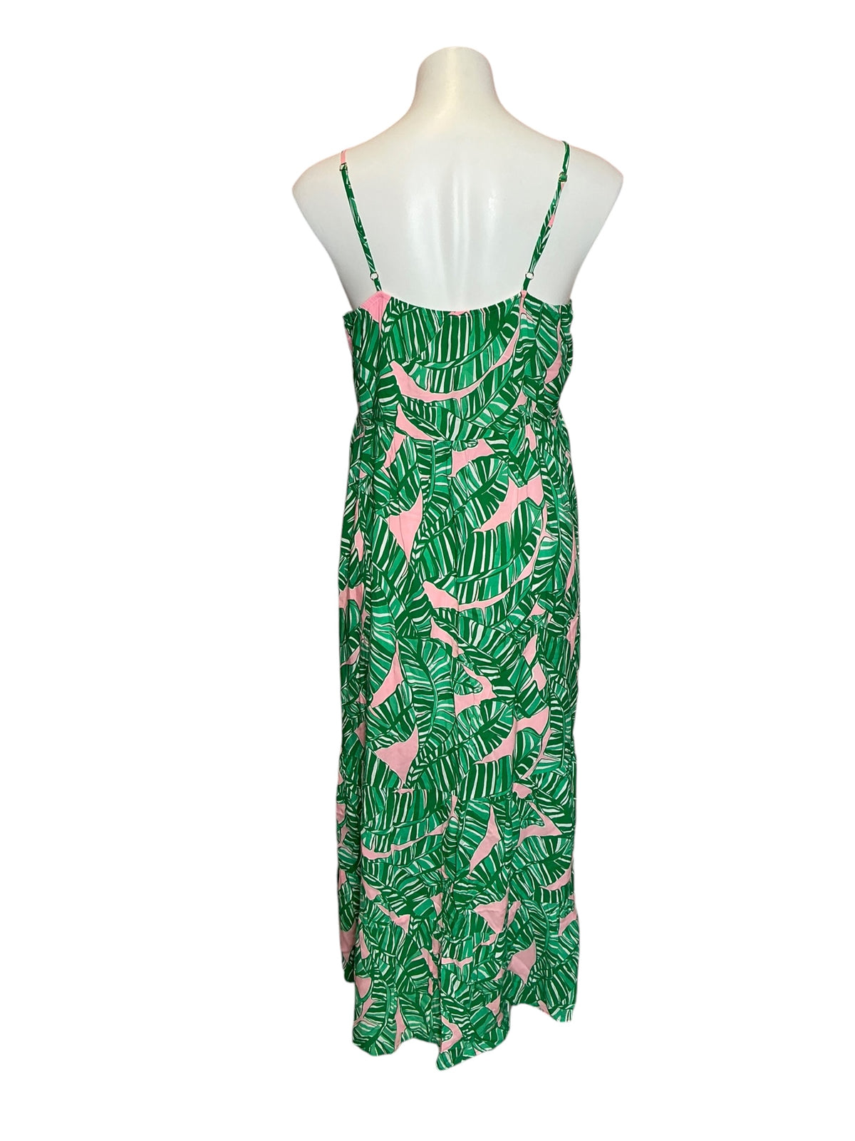 Lilly Pulitzer Teresa Printed Maxi Dress Conch Shell Pink Let's Go Bananas - Size M