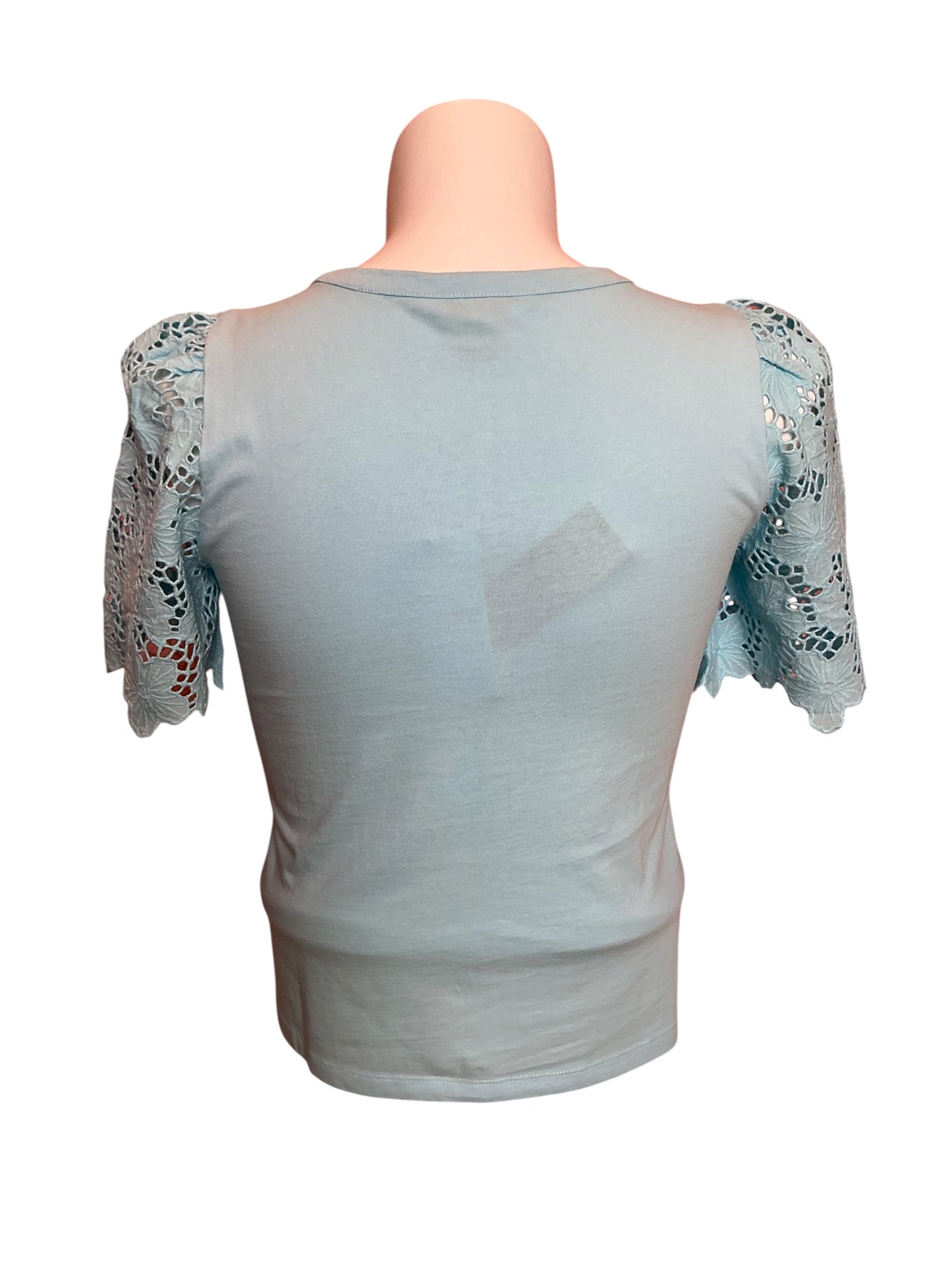 Lilly Pulitzer NWT Sebene Knit Top Fresh Water Blue - Size S