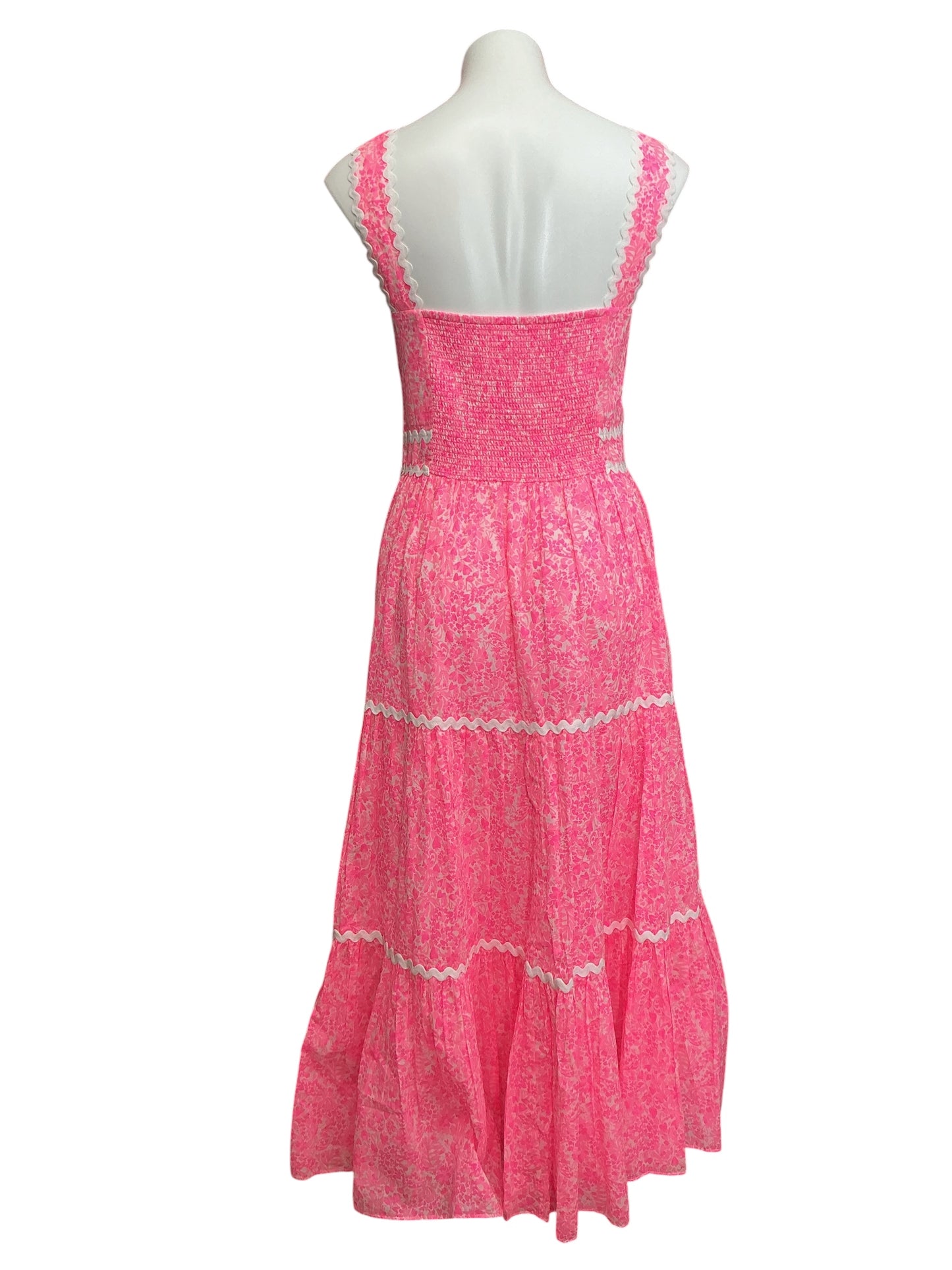 Lilly Pulitzer Pollie Midi Dress Pink Shandy Invest A Gator - Size 10