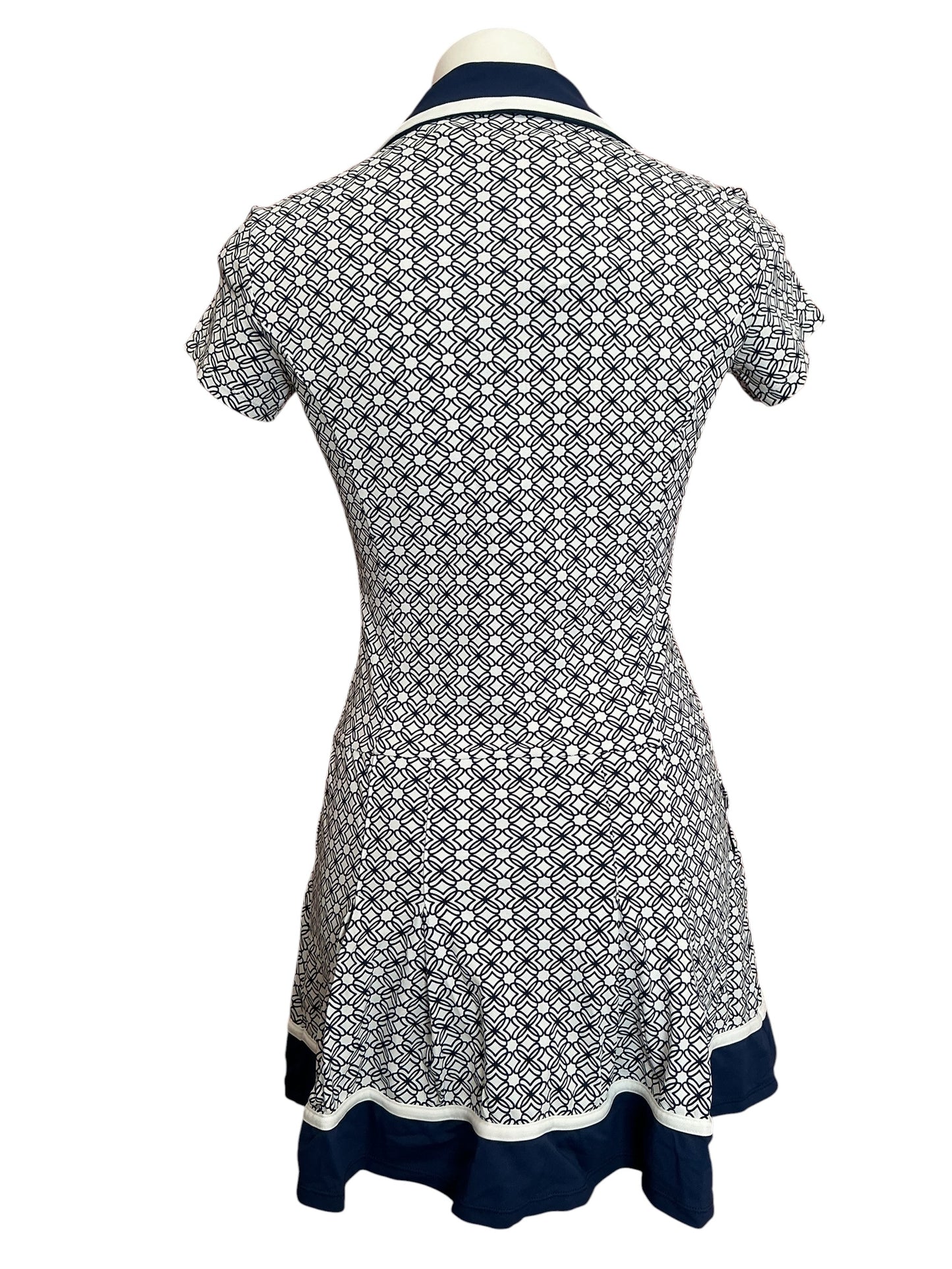 Lilly Pulitzer NWT Jessamy Dress UPF 50+ Low Tide Navy X Resort White Butterfly Pattern - Size XS