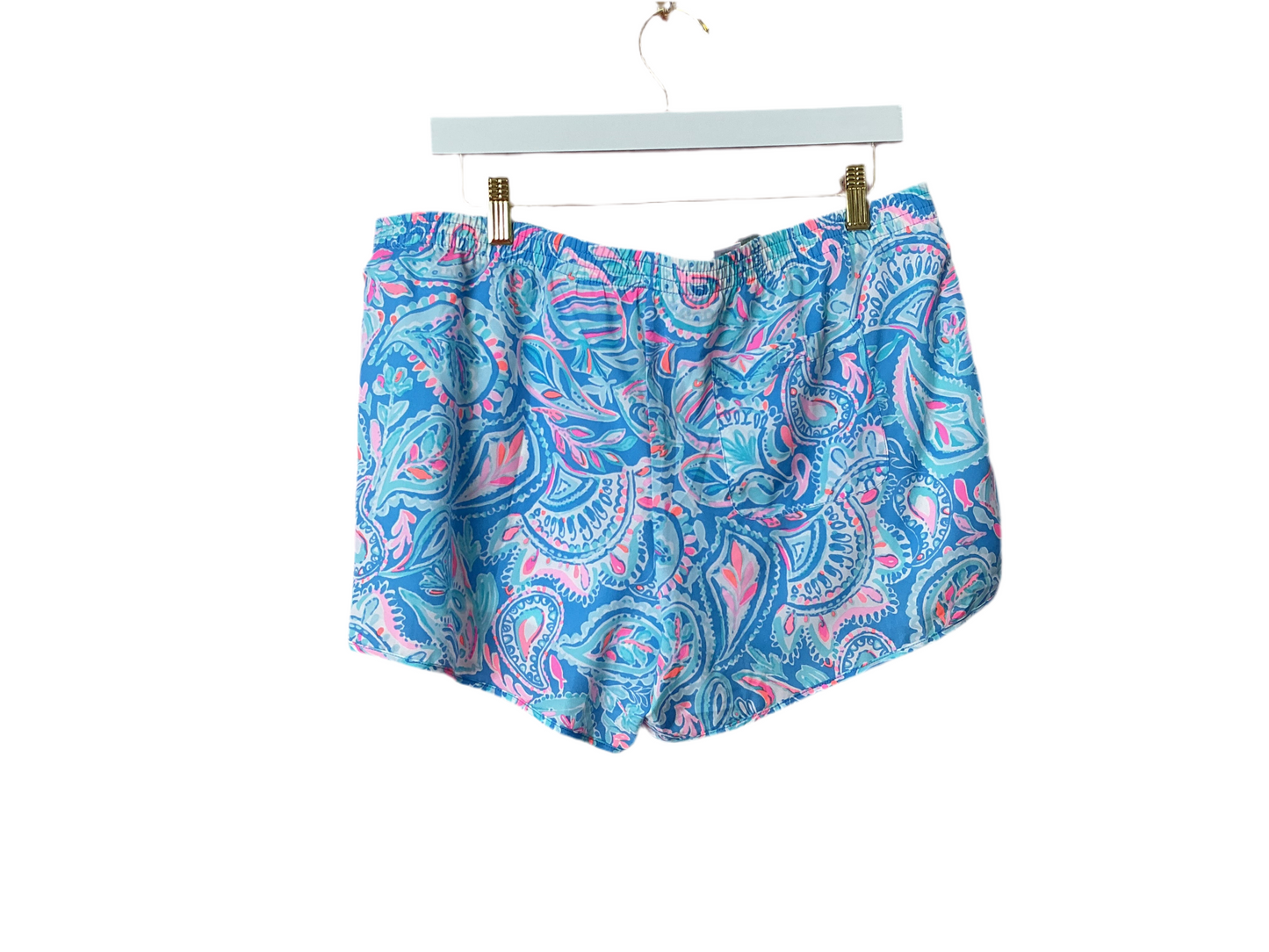 Lilly Pulitzer NWT - Ocean Trail Short - Zanzibar Blue Fish Kiss - Size L
