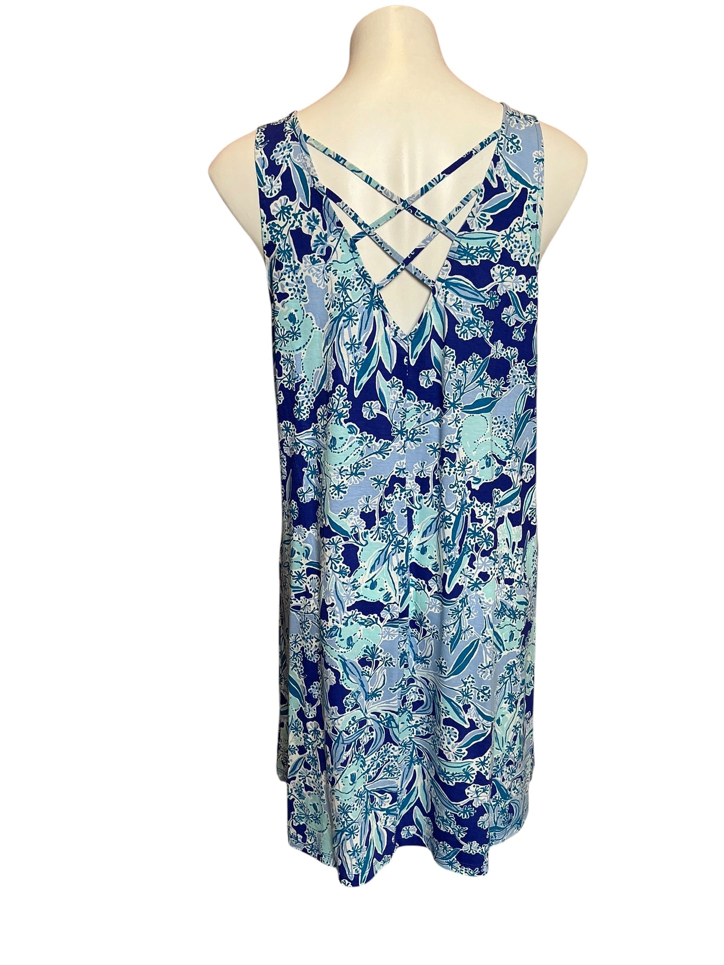 Lilly Pulitzer Kristen Swing Dress Royal Purple Koalafications - Size L