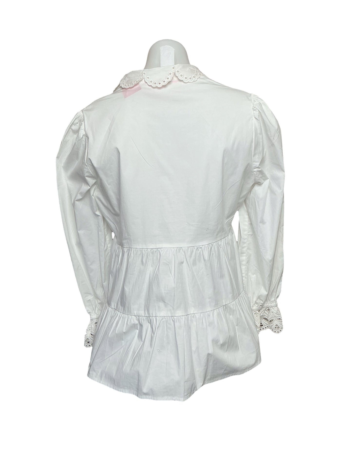 Lilly Pulitzer Kenna Stretch Top - Resort White Eyelet - Size S