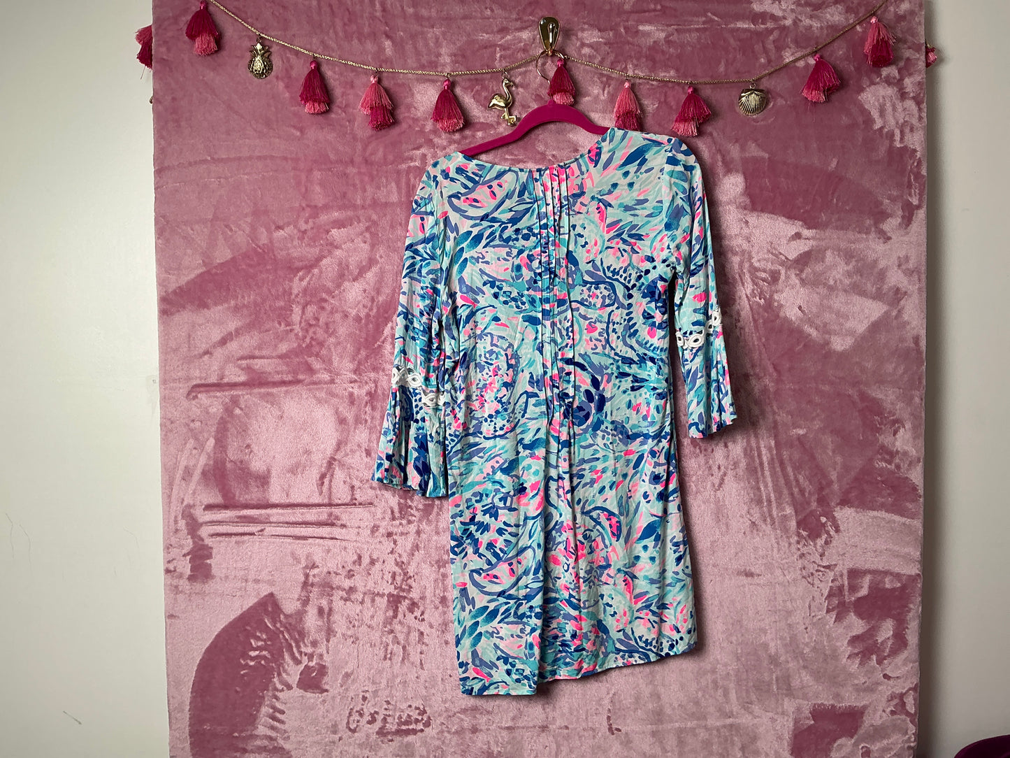 Lilly Pulitzer Hollie Tunic Dress - Breakwater T Party Wave - Size XS