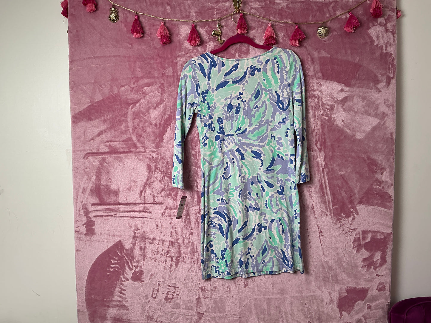 Lilly Pulitzer Marina Dress - Lilly's Lilac Nice Ink - Size XS