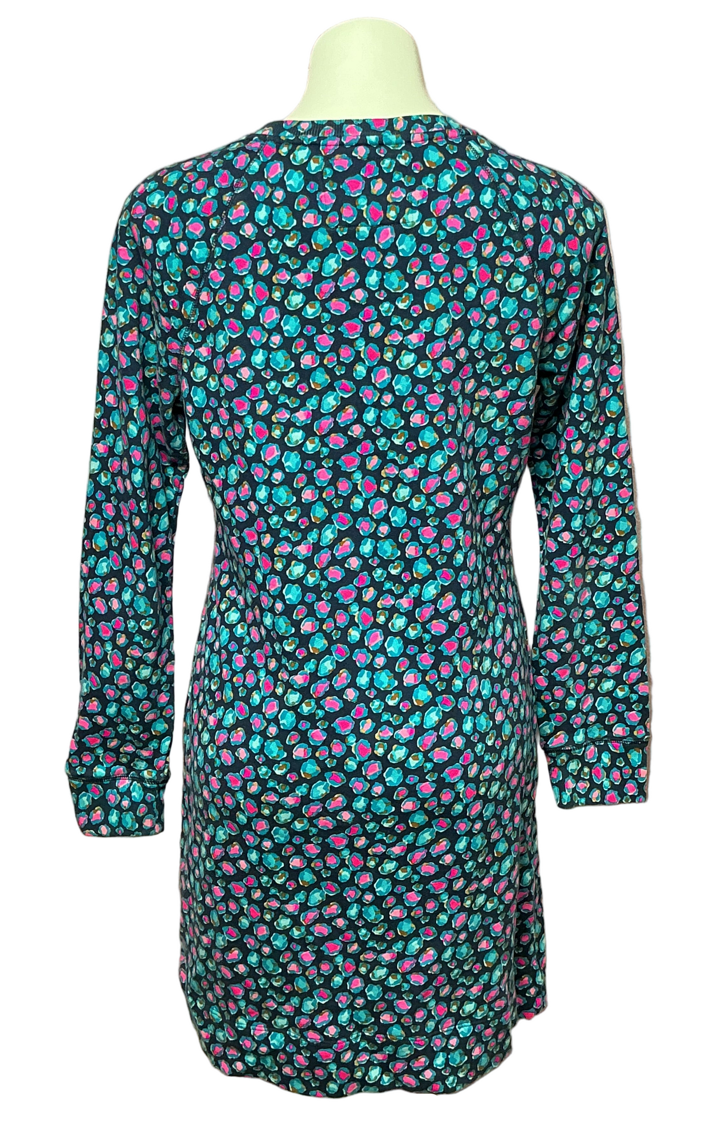 Lilly Pulitzer Beach Comber Long Sleeve Dress - Seabreeze Blue Low Tide Navy Spotted - Size M