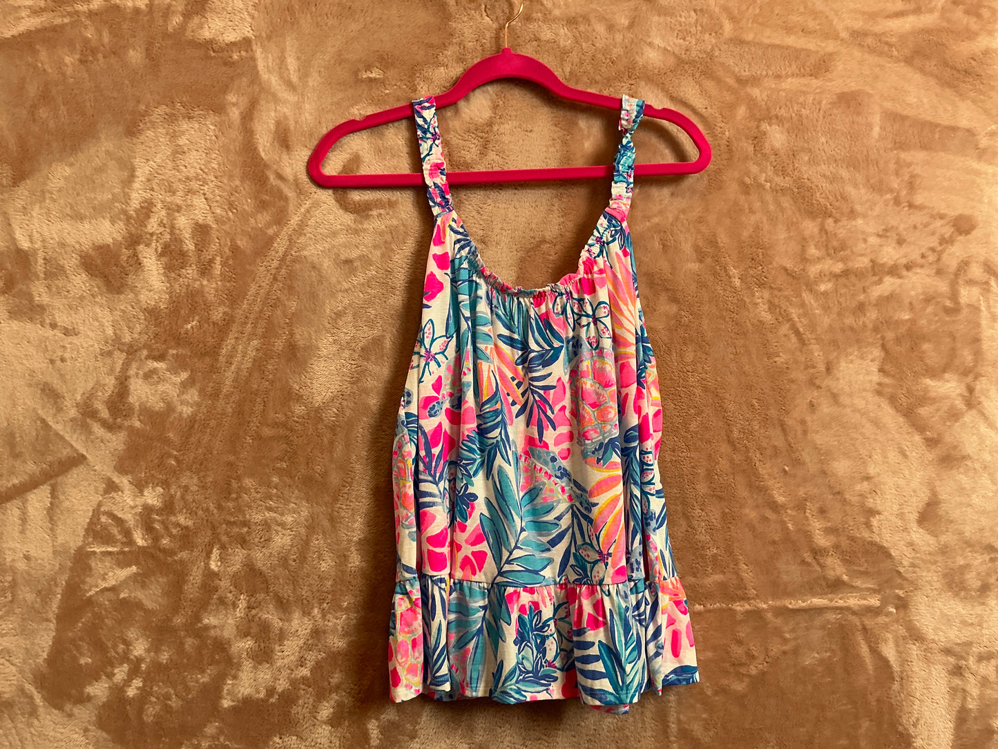 Lilly Pulitzer NWT Loro Top Resort White Rainforest Retreat - Size M