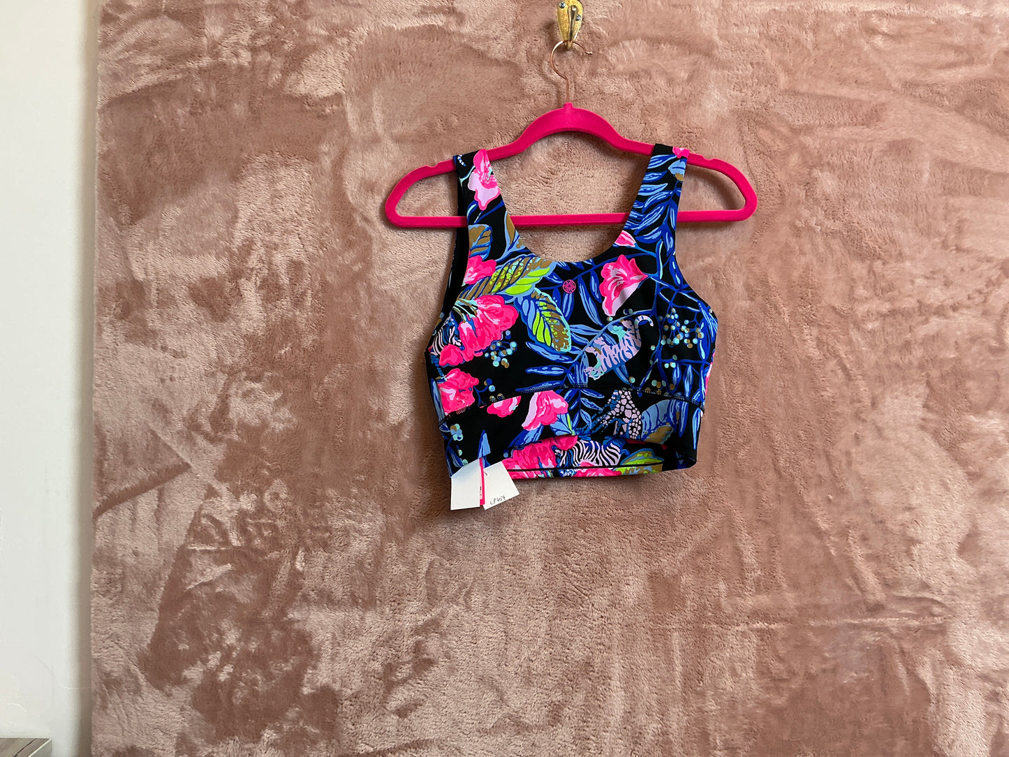 Lilly Pulitzer NWT San Remo Sports Bra Up Earned Stripes - Size M