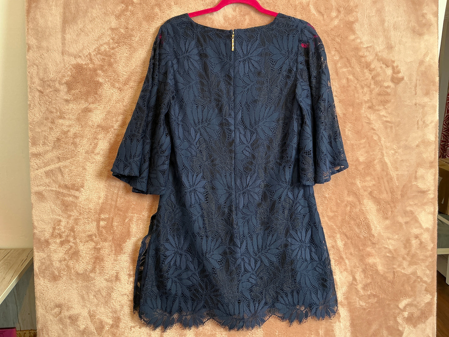 Lilly Pulitzer NWT - Jackelin Romper - True Navy Fern Gallery Lacy - Size 8