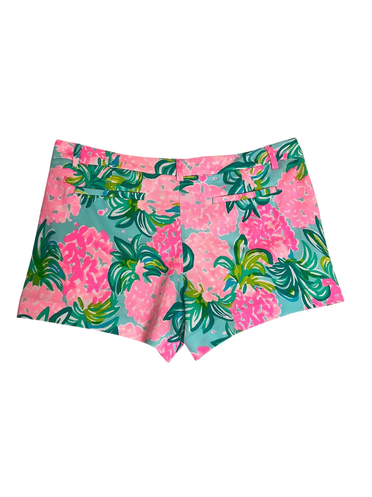 Lilly Pulitzer NWT Callahan Knit Short Blue Ibiza Pineapple Shake - Size 14