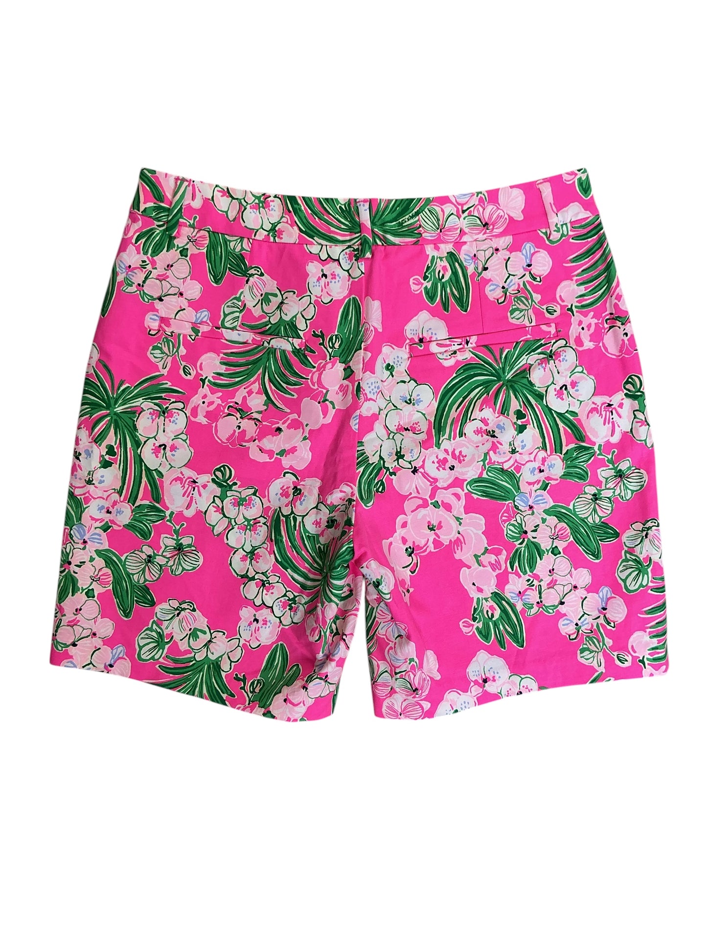 Lilly Pulitzer NWT Gretchen High Rise 7” Shorts Roxie Pink Worth A Look - Size 6