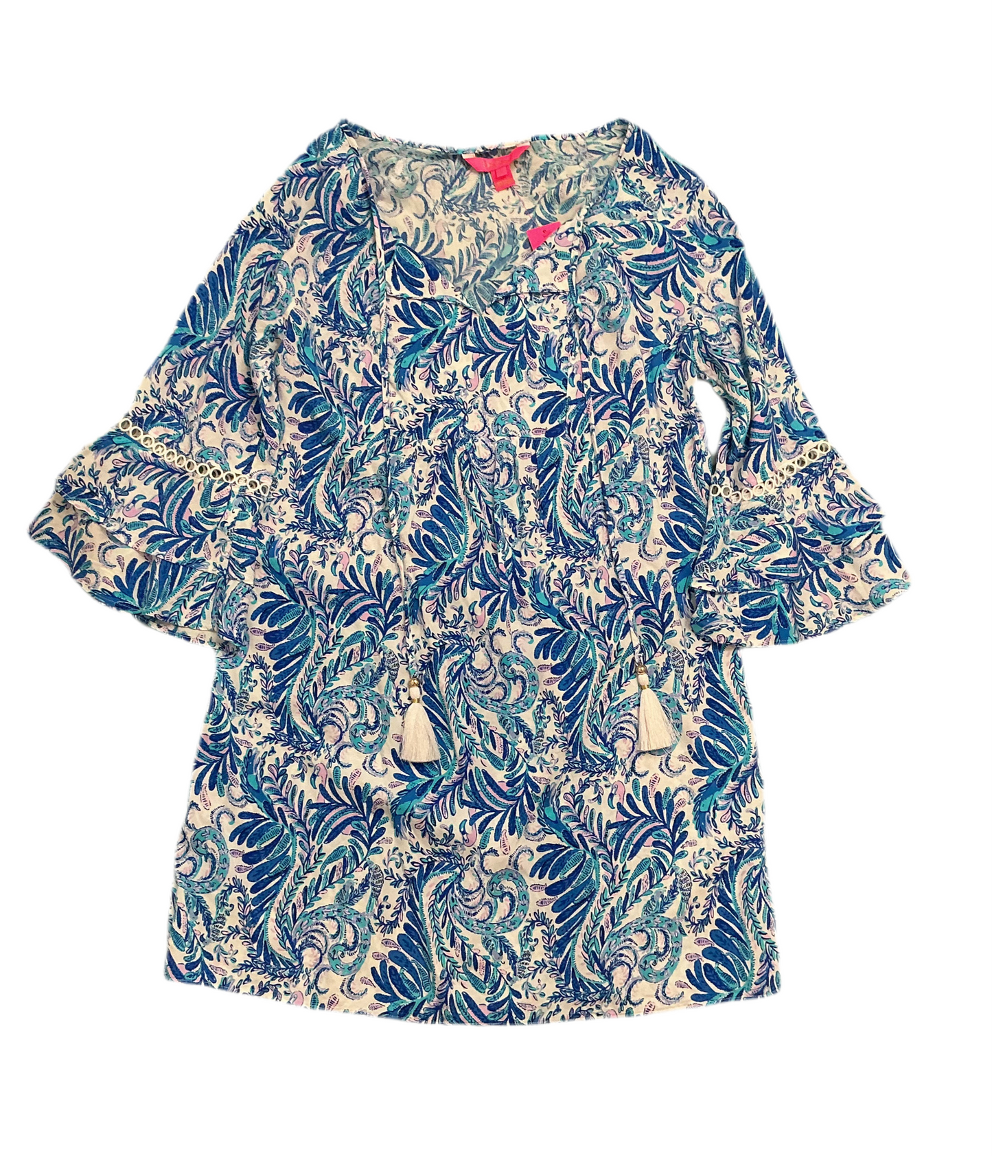 Lilly Pulitzer NWT - Azita Tunic Dress - Baha Blue Bird Is The Word - Size S