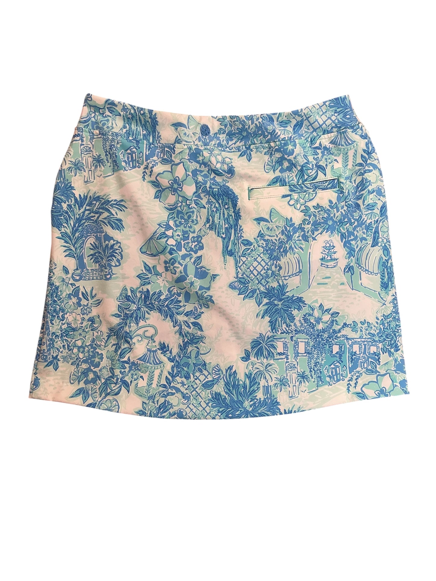 Lilly Pulitzer Luxletic Daphne Skort Resort White Toile Me About It - Size 8